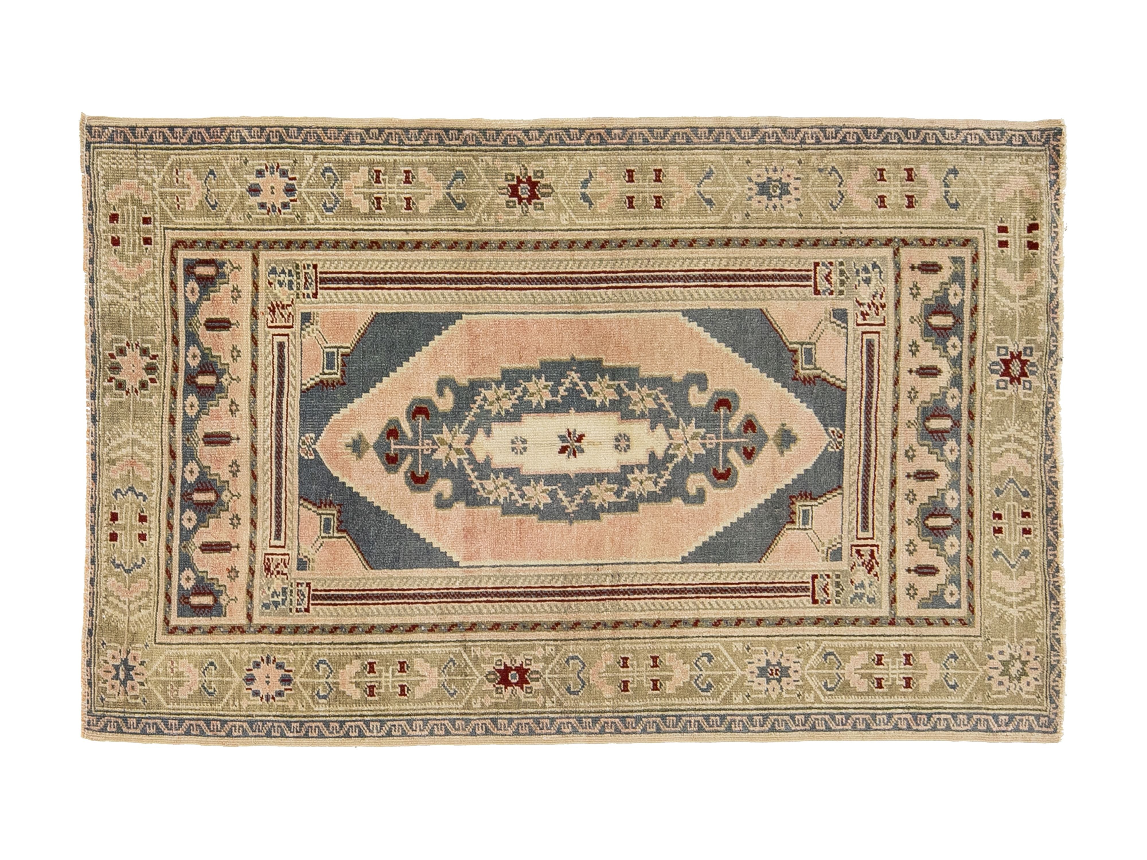 Vintage Kars Wool Rug 3 X 5