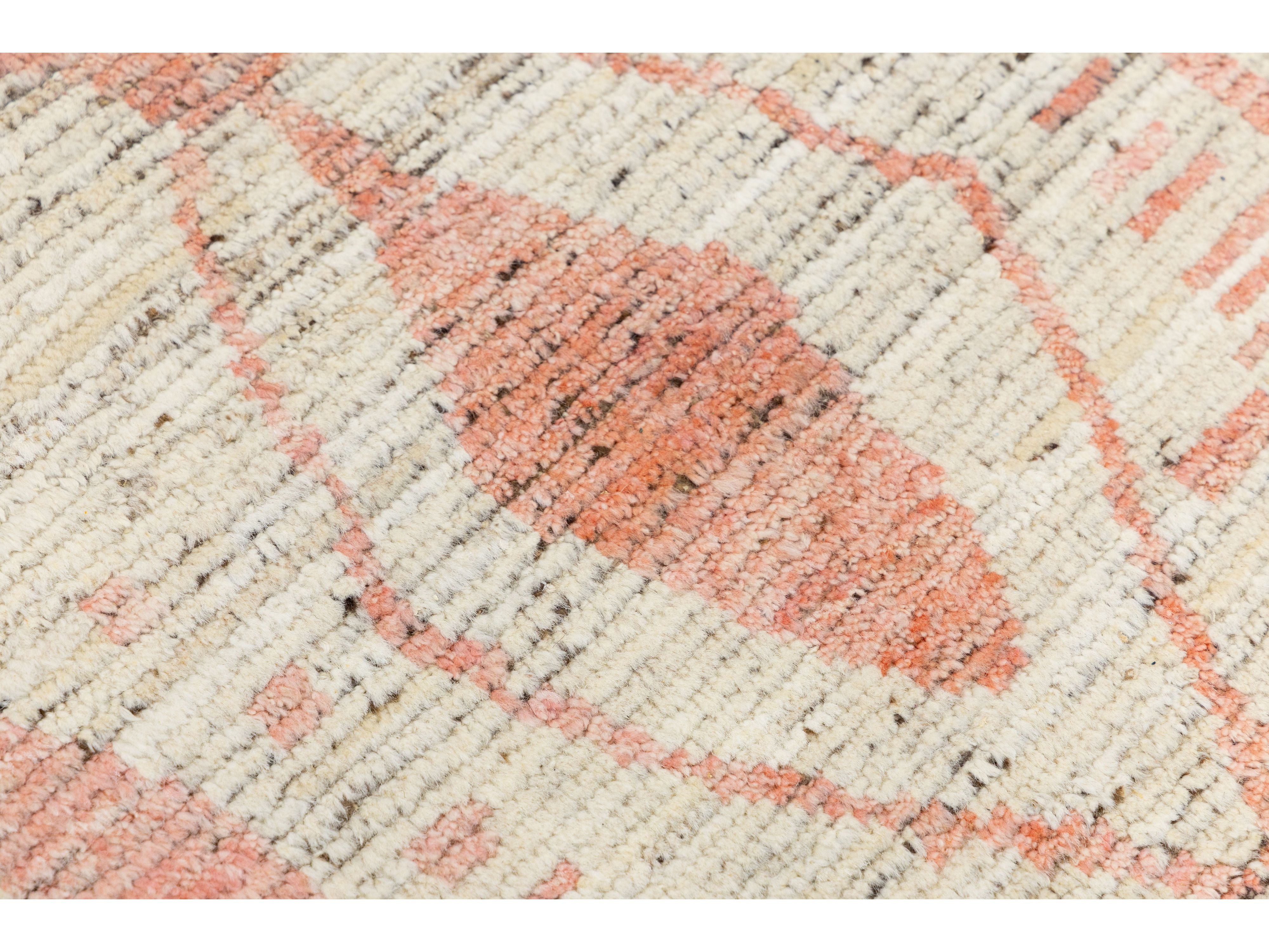 Modern Moroccan Wool Rug 9 X 12