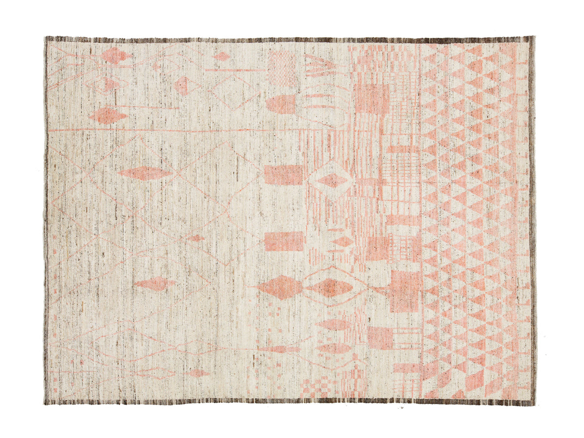 Modern Moroccan Wool Rug 9 X 12