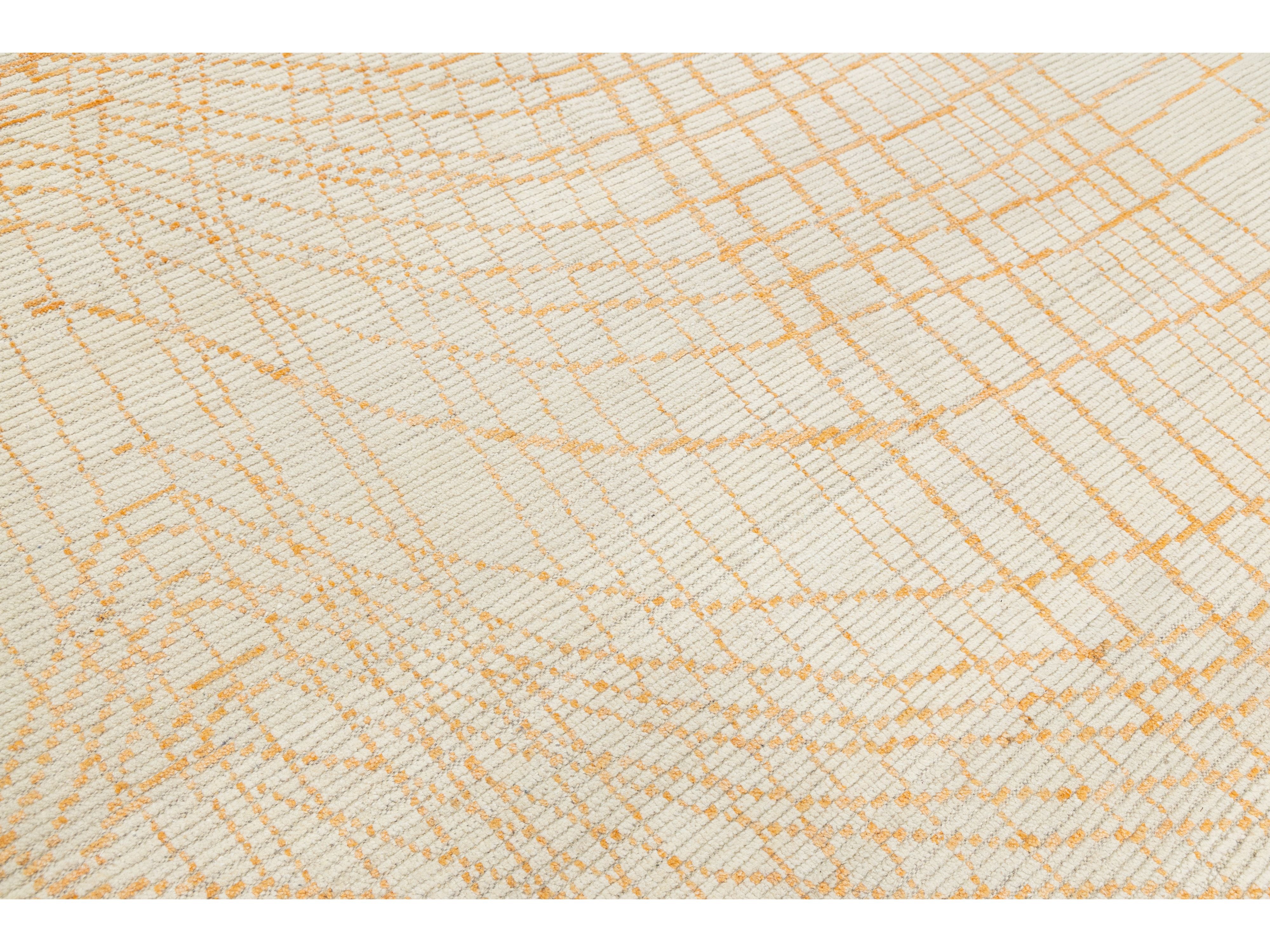 Modern Moroccan Wool Rug 8 X 10