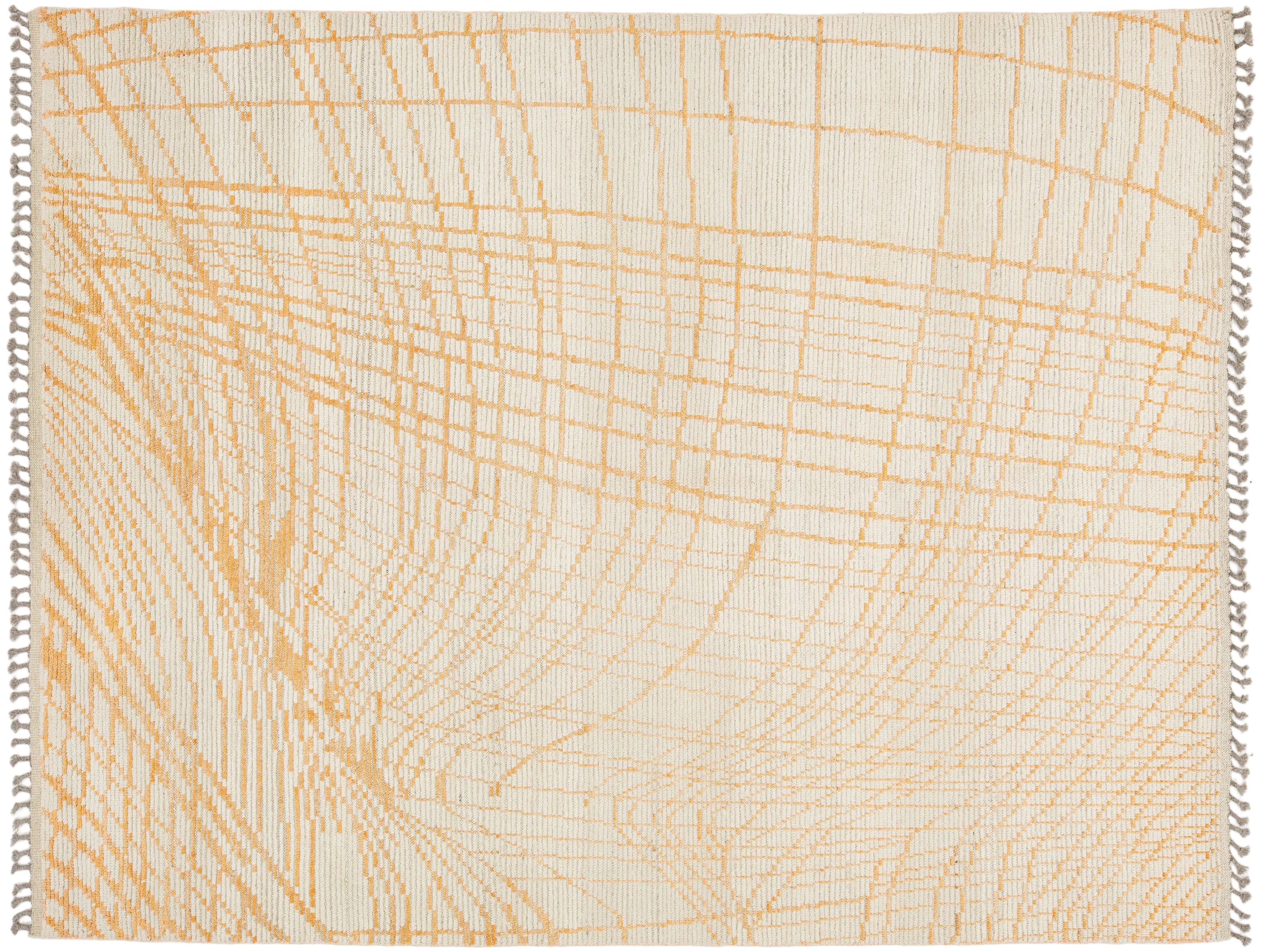 Modern Moroccan Wool Rug 8 X 10