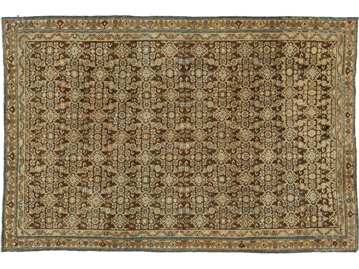 Antique Malayer Wool Rug 7 X 10
