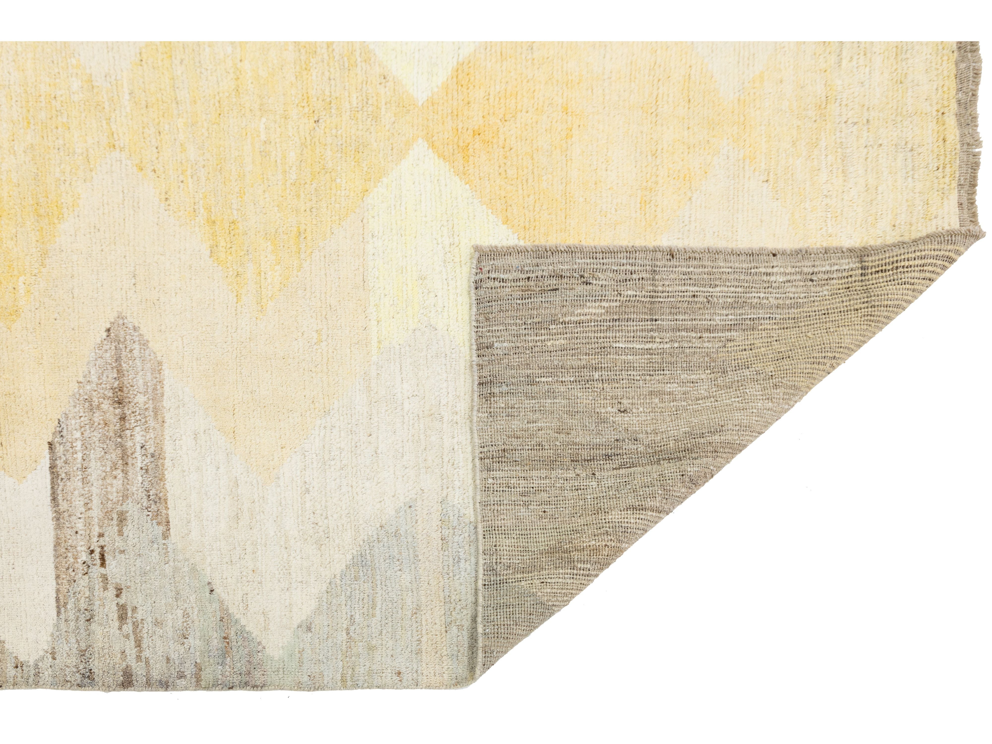 Modern Moroccan Wool Rug 8 X 10