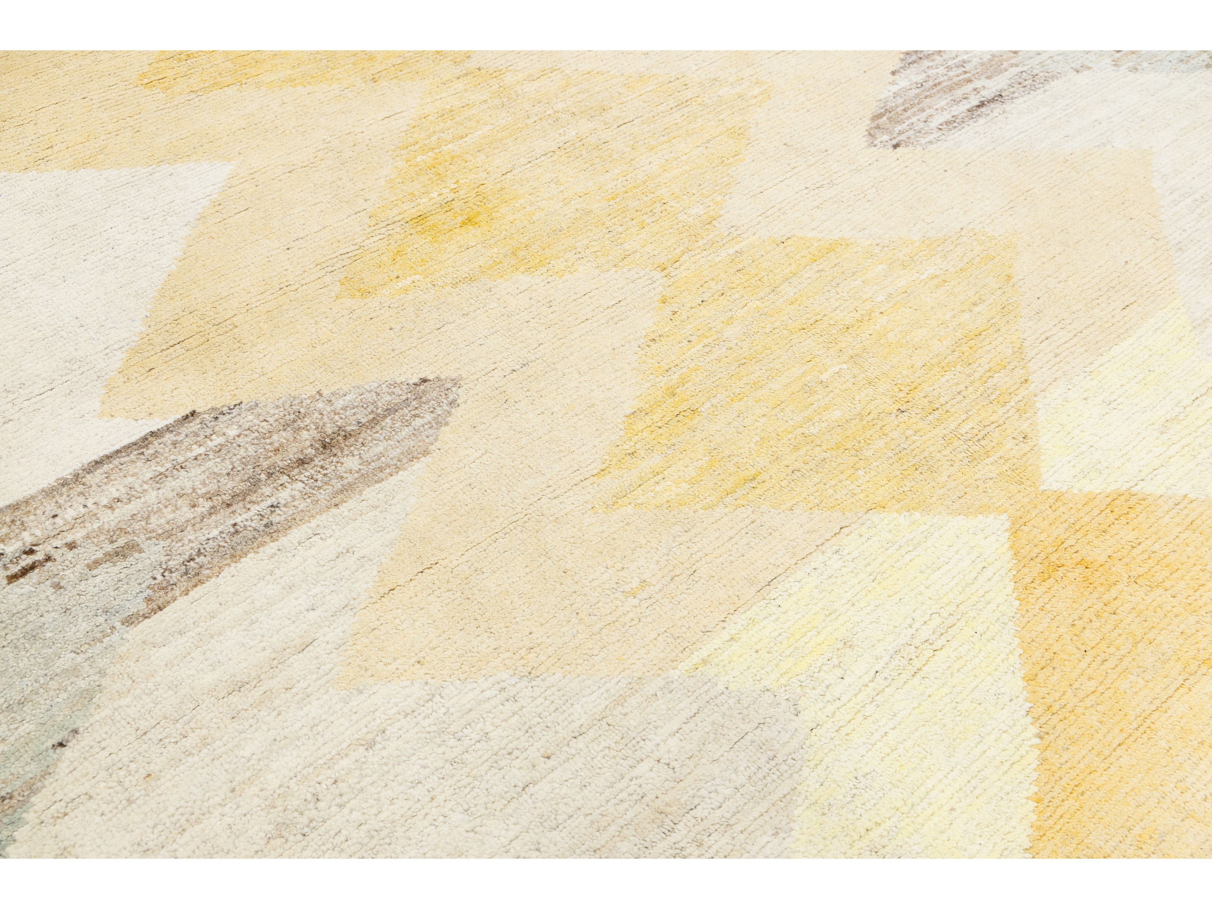 Modern Moroccan Wool Rug 8 X 10