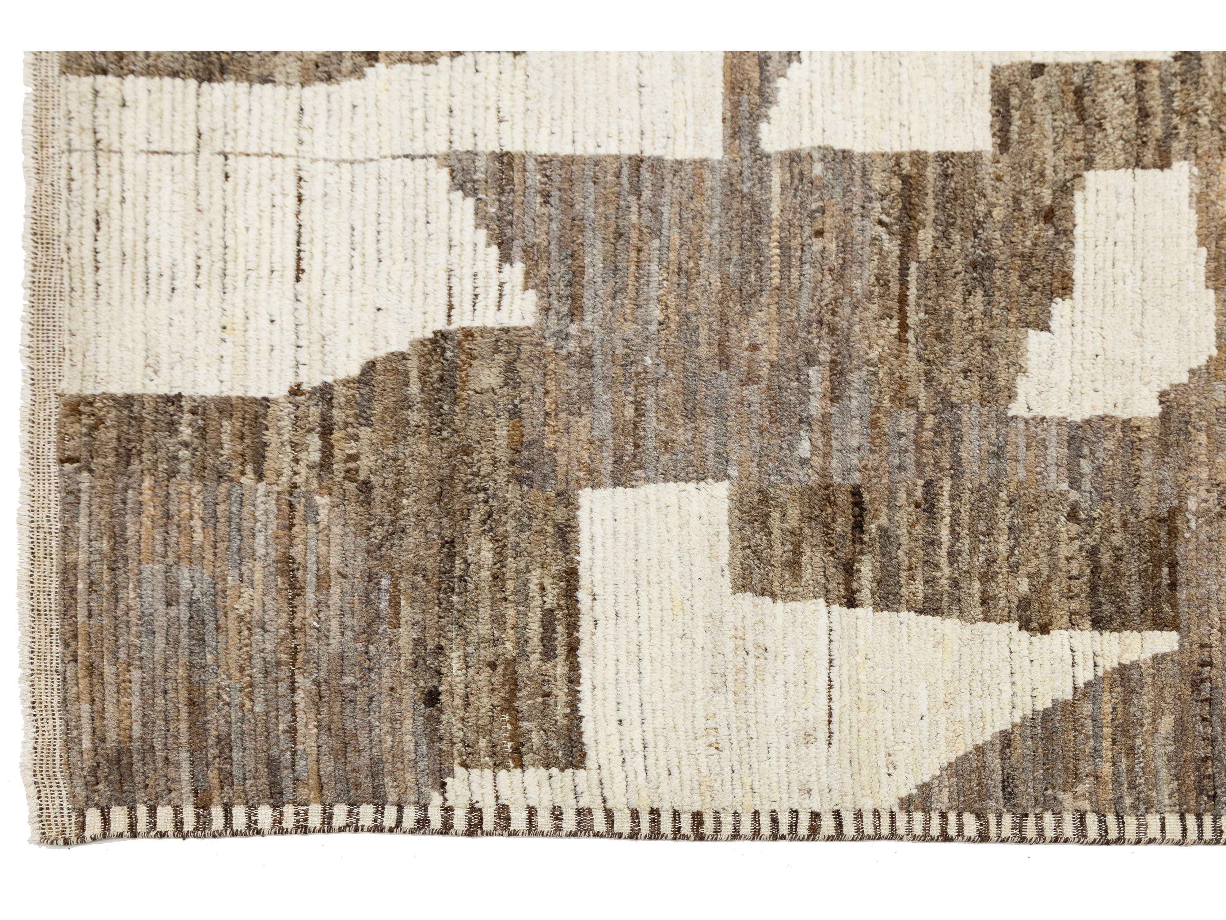 Modern Moroccan Wool Rug 8 X 11