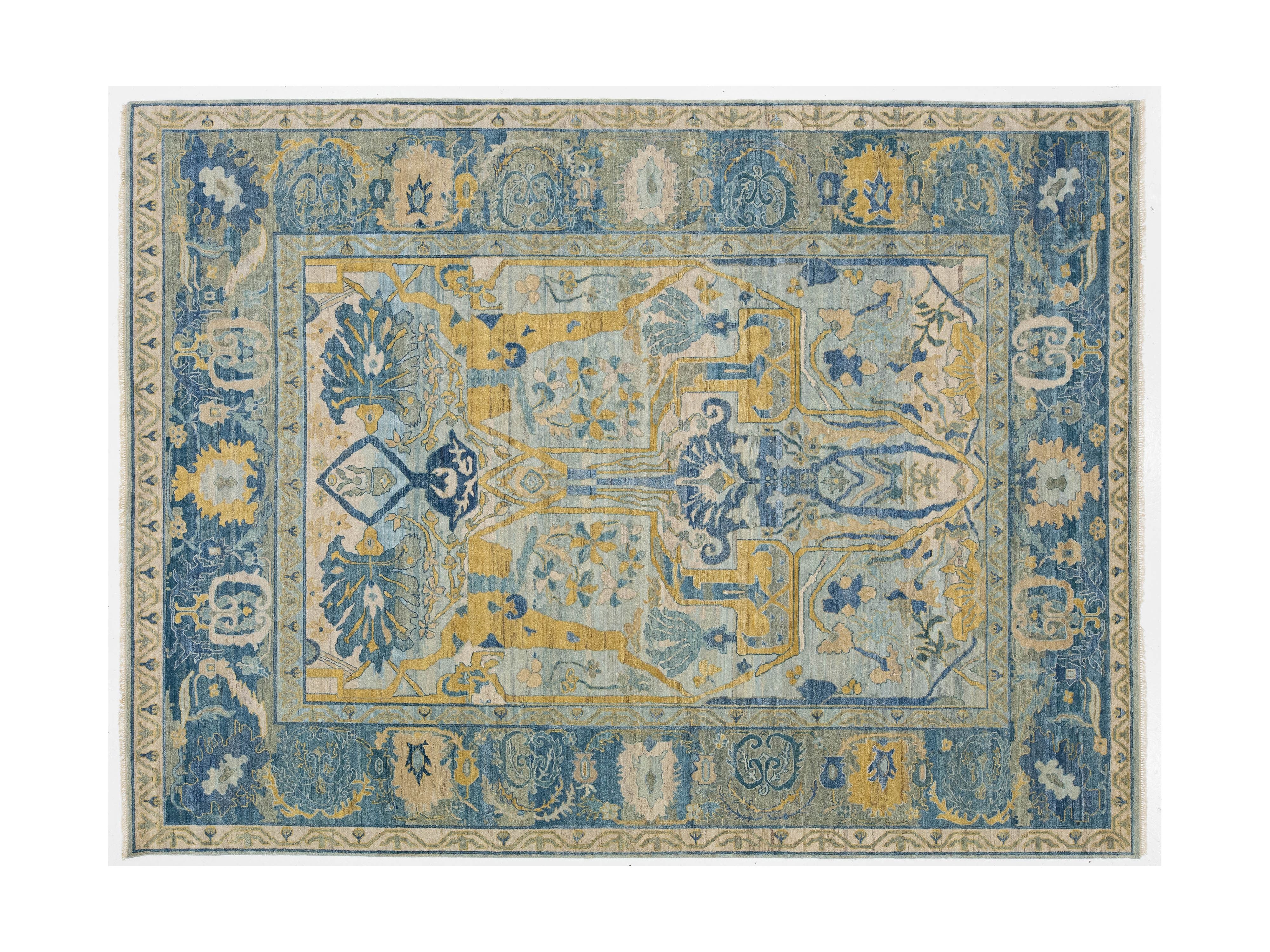 Modern Bidjar Wool Rug 9 X 11