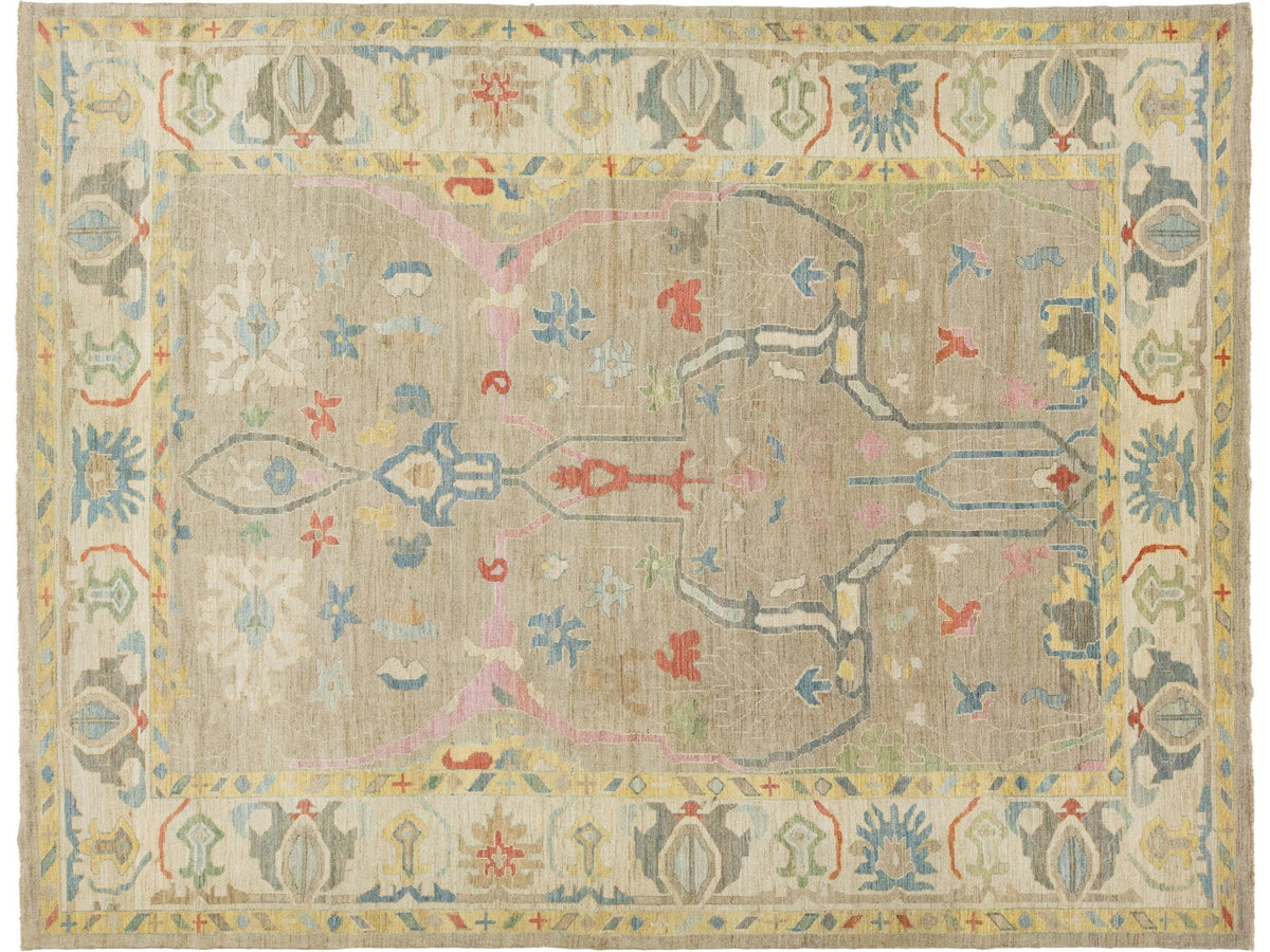 Modern Sultanabad Wool Rug 12 X 16