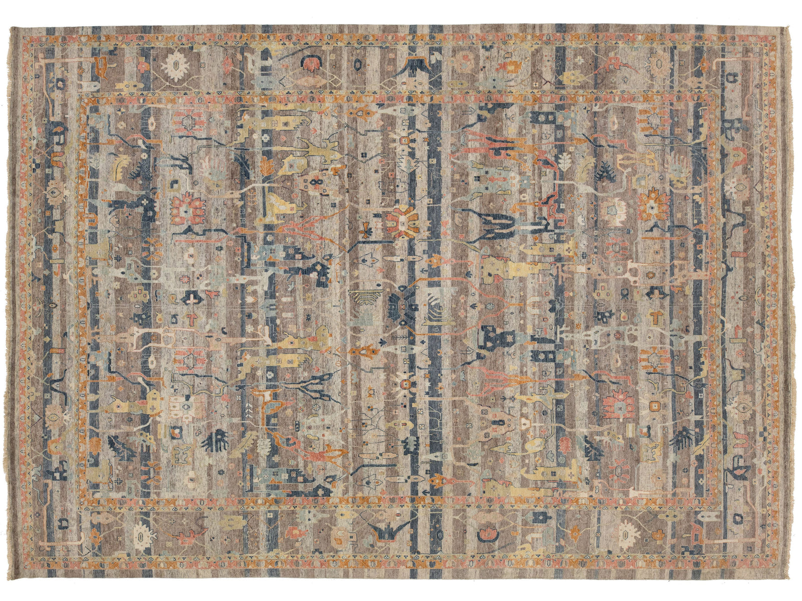 Modern Bidjar Wool Rug 13 X 18