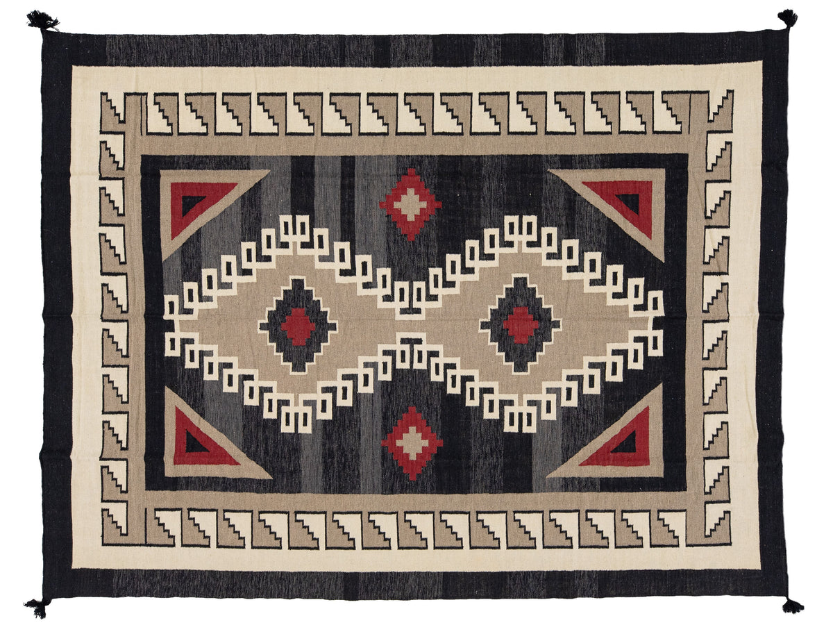 Modern Navajo Wool Rug 9 X 12