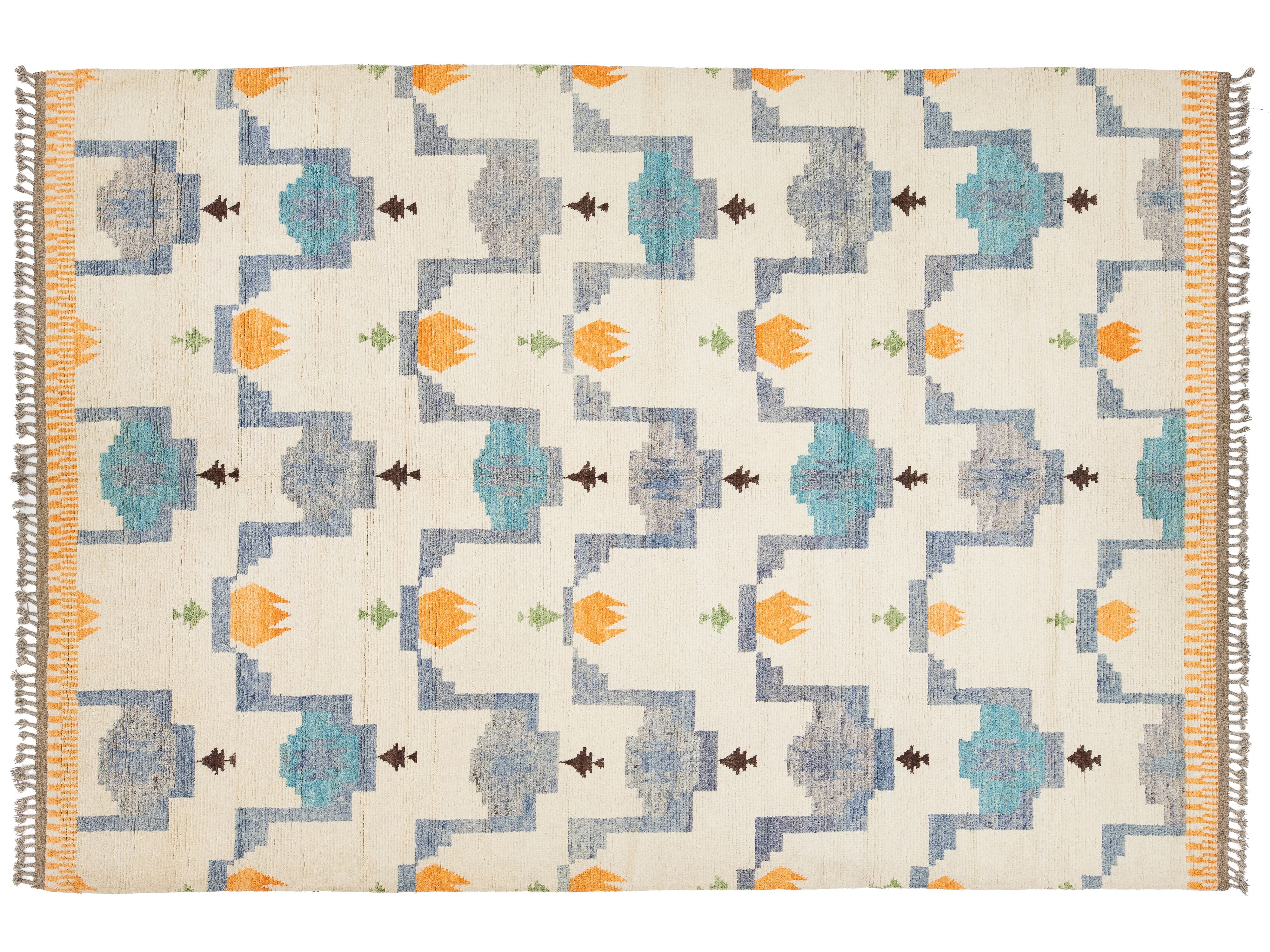 Modern Moroccan Wool Rug 10 X 15