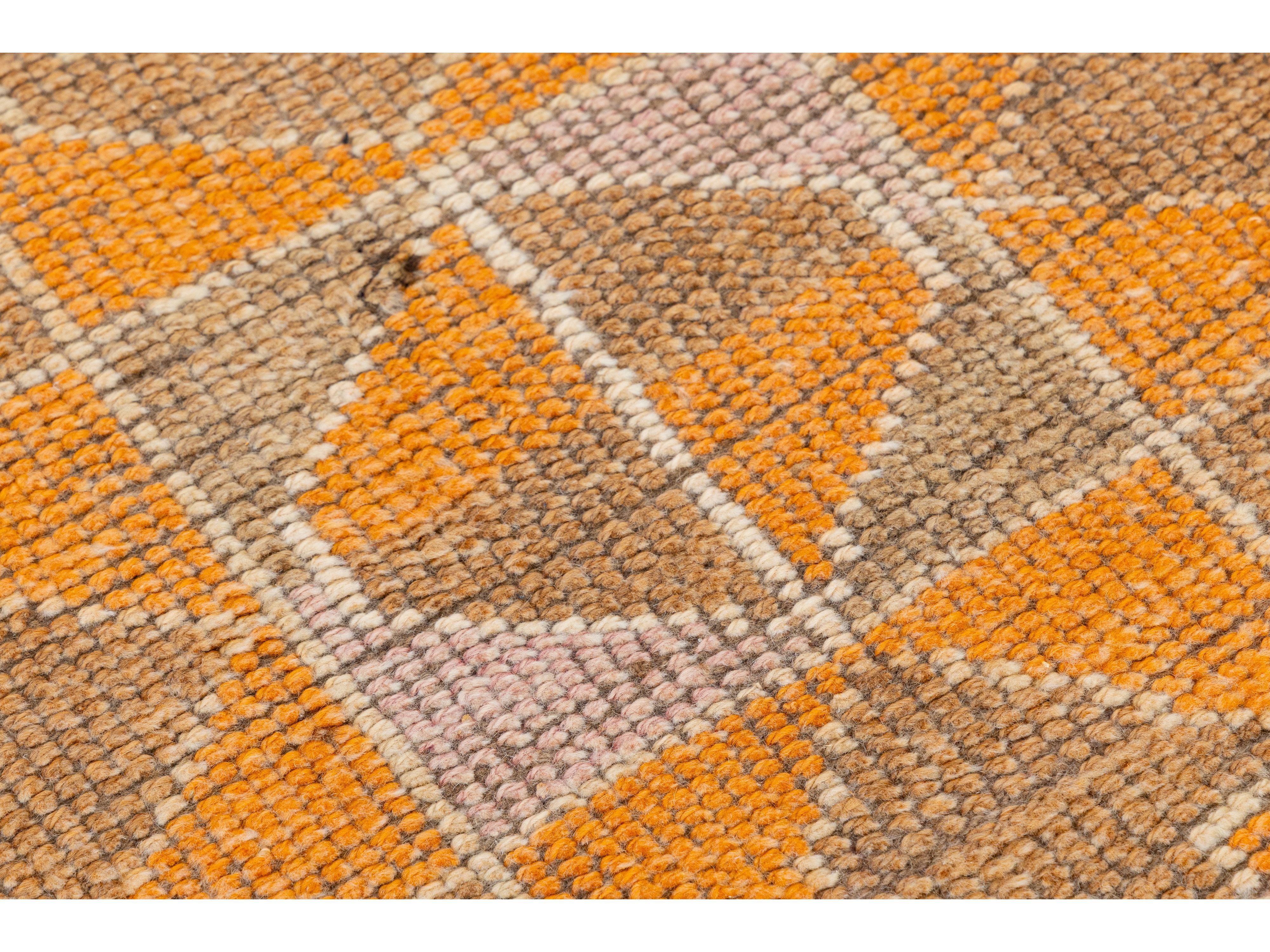 Vintage Turkish Wool Runner Rug 3 X 11