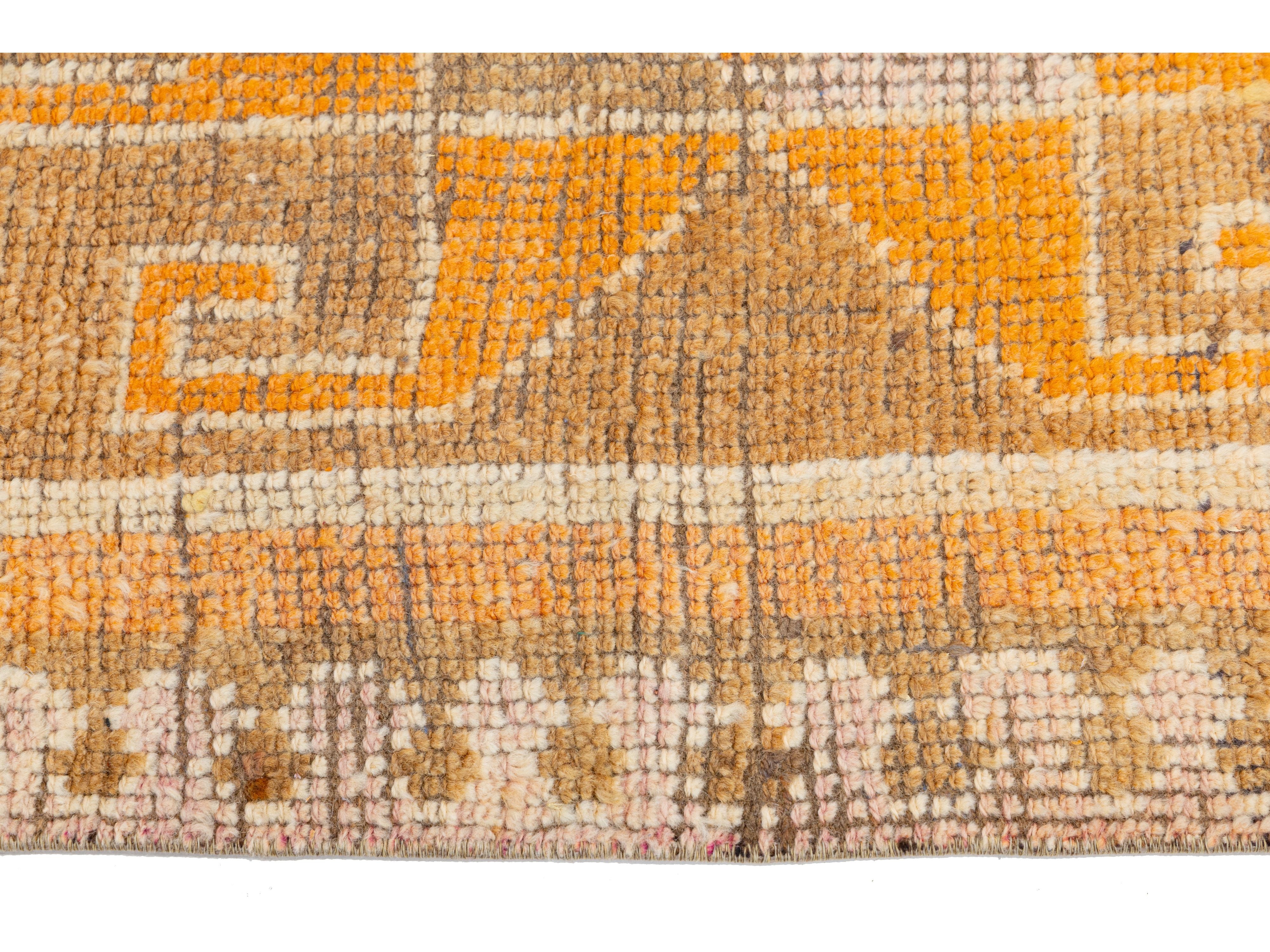 Vintage Turkish Wool Runner Rug 3 X 11