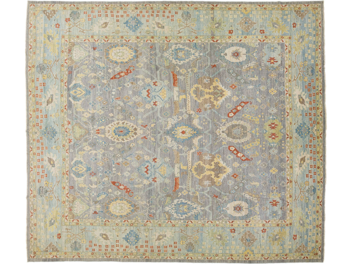 Modern Sultanabad Wool Rug 15 X 17