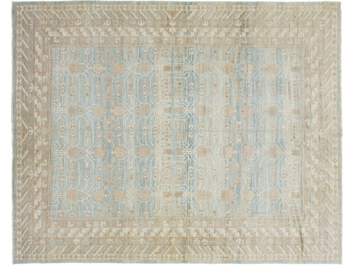 Modern Khotan Wool Rug 13 X 16