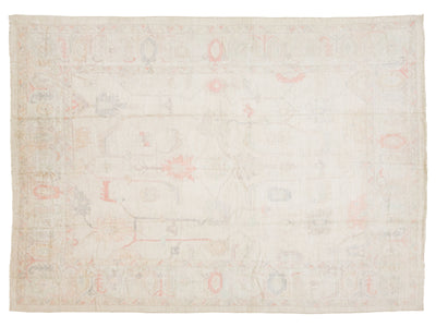 Modern Oushak Wool Rug 10 X 14