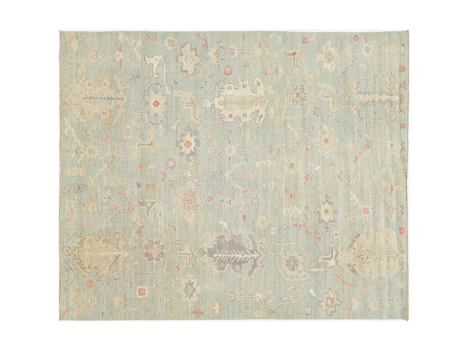 Modern Oushak Wool Rug 8 X 10