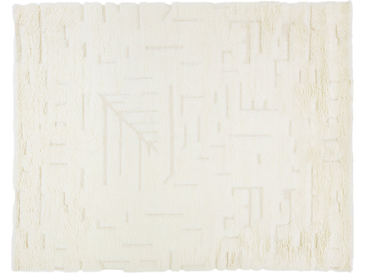 Modern Moroccan Wool Rug 8 X 10