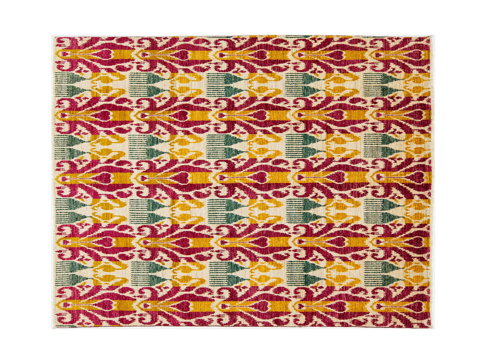 Modern Ikat Wool Rug 8 X 10