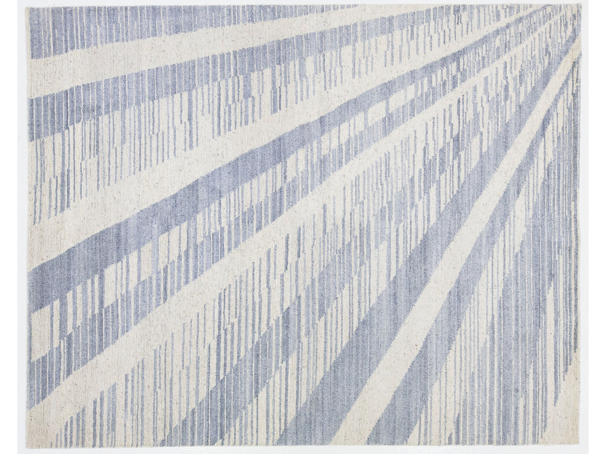 Modern Moroccan Wool Rug 8 X 10