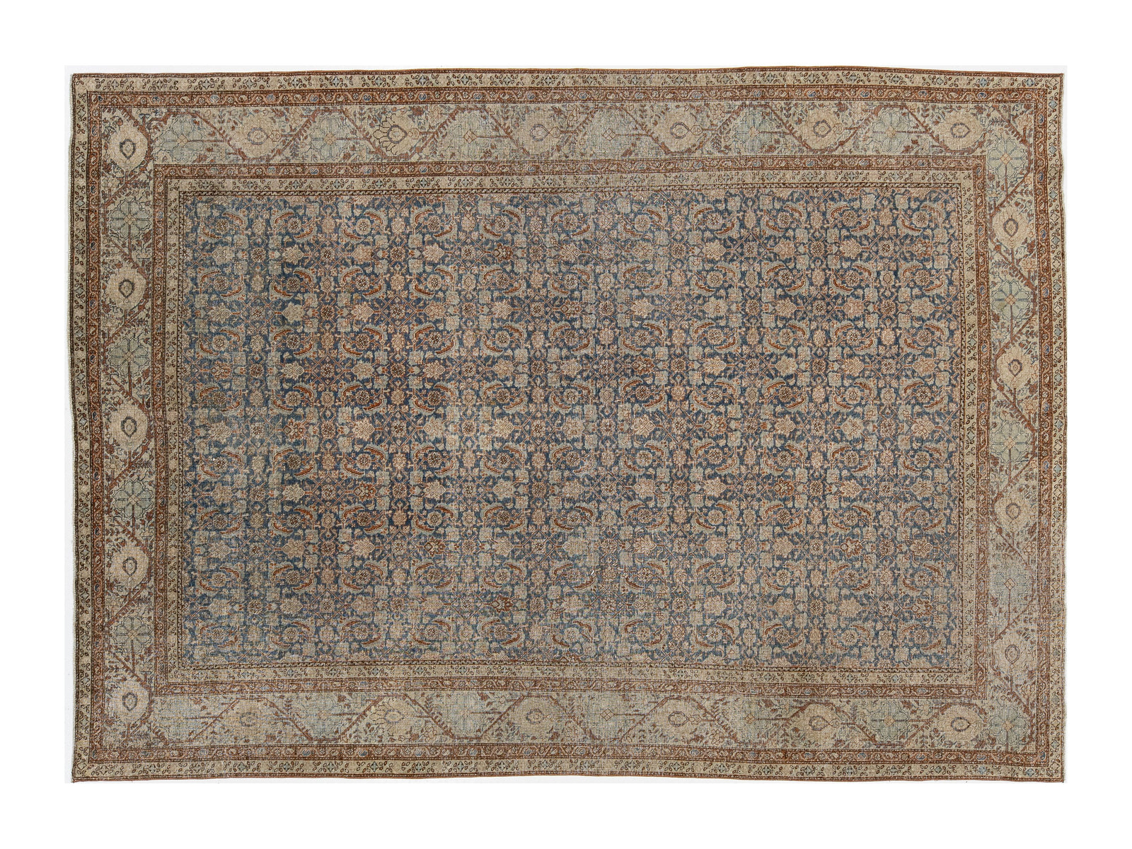 Antique Tabriz Wool Rug 8 X 11
