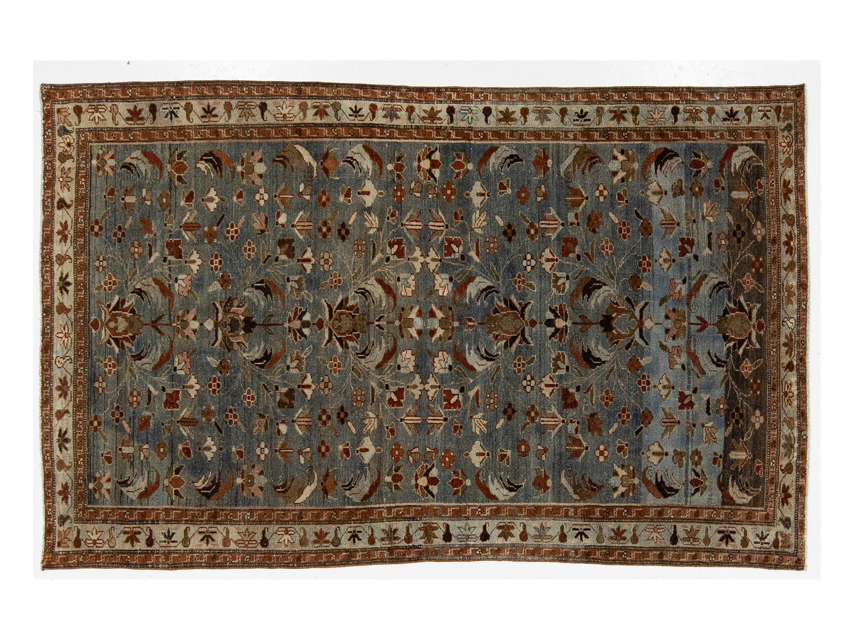 Antique Persian Malayer Wool Rug 5 X 7