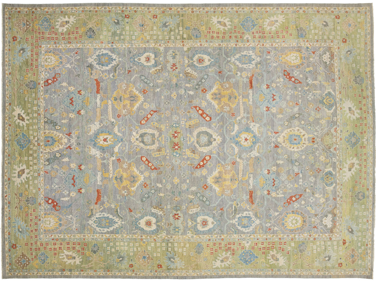 Modern Sultanabad Wool Rug 16 X 22