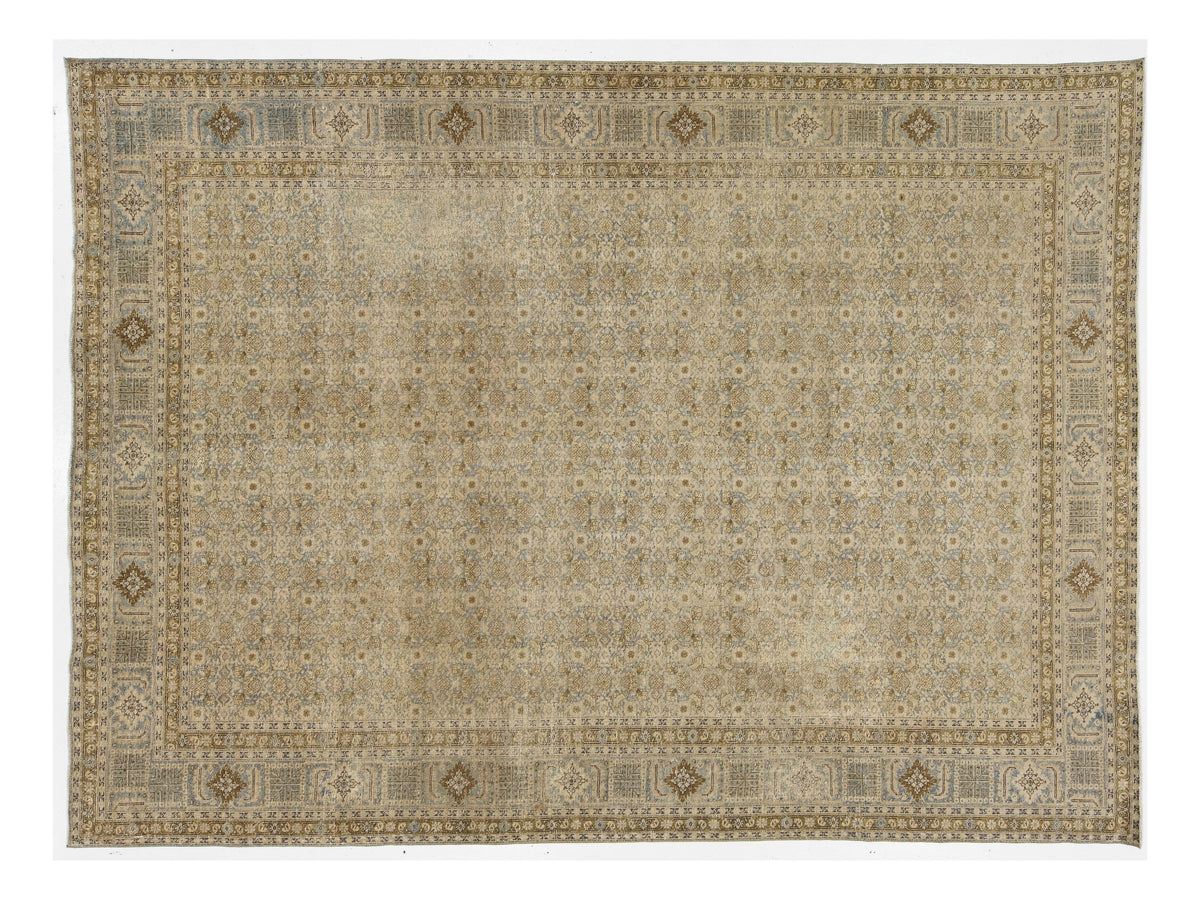 Antique Persian Tabriz Wool Rug 8 x 12