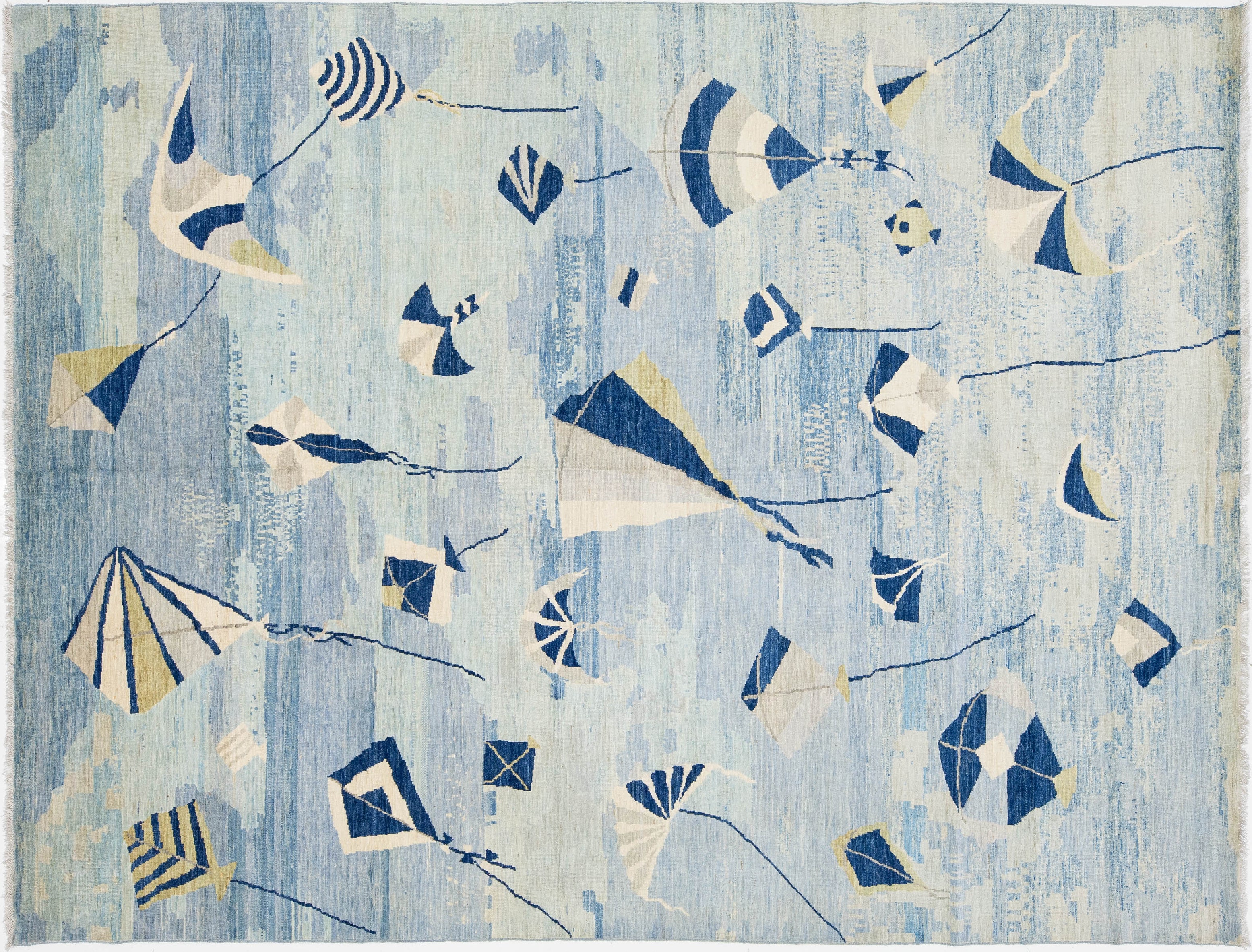 Modern Wool Rug 9 X 12