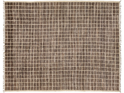 Modern Moroccan Wool Rug 12 X 16