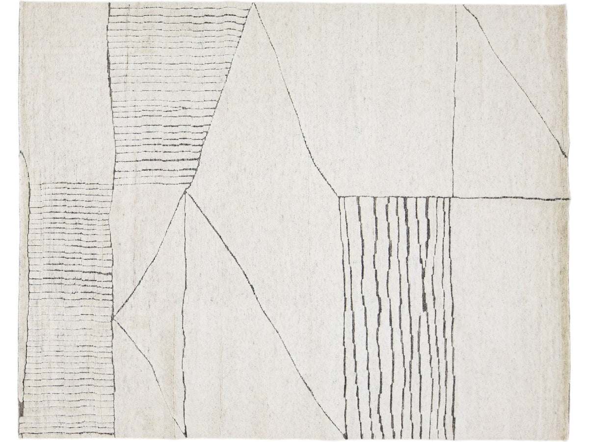 Modern Moroccan Wool Rug 8 X 10