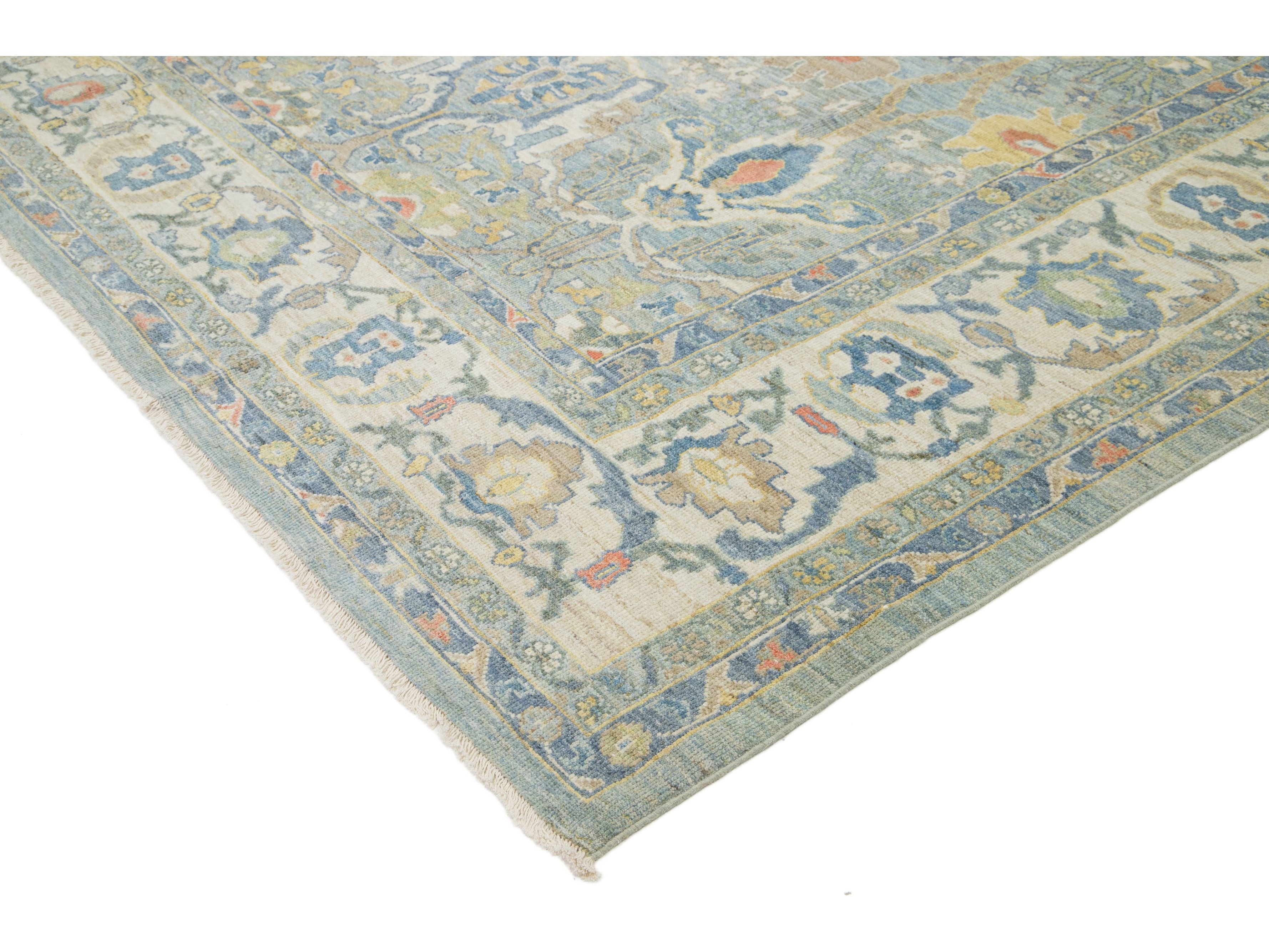 Modern Sultanabad Wool Rug 13 X 17