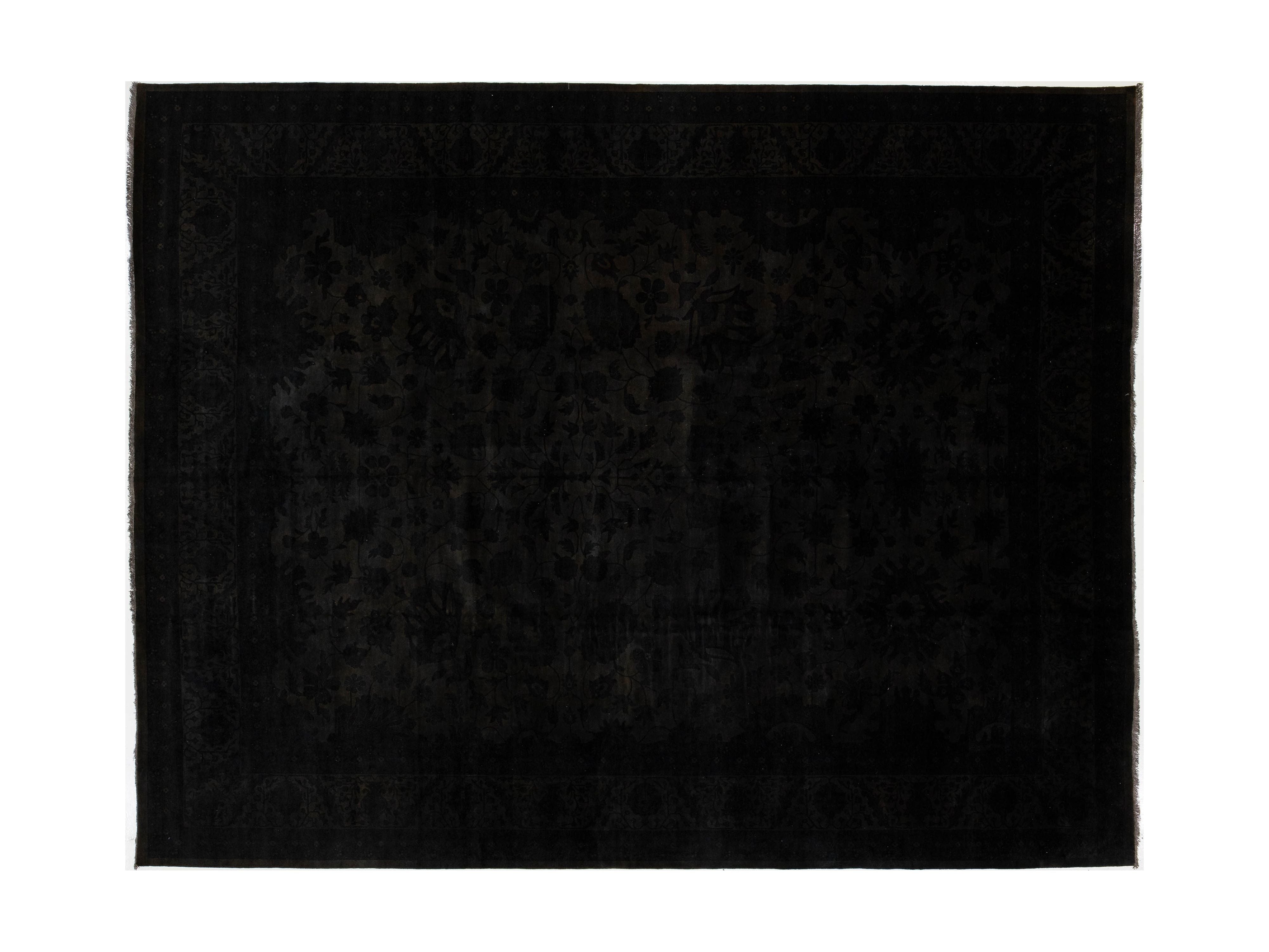 Modern Overdyed Wool Rug 12 X 15
