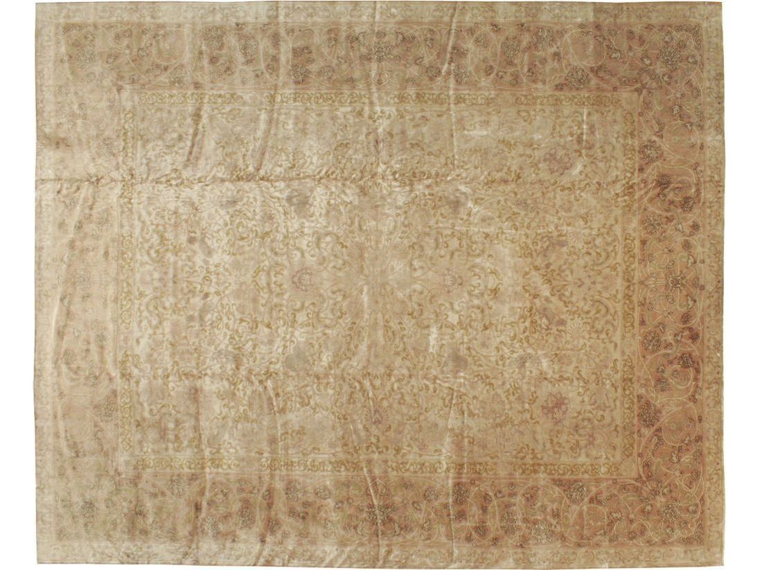 Antique Lahore Wool Rug 13 X 16