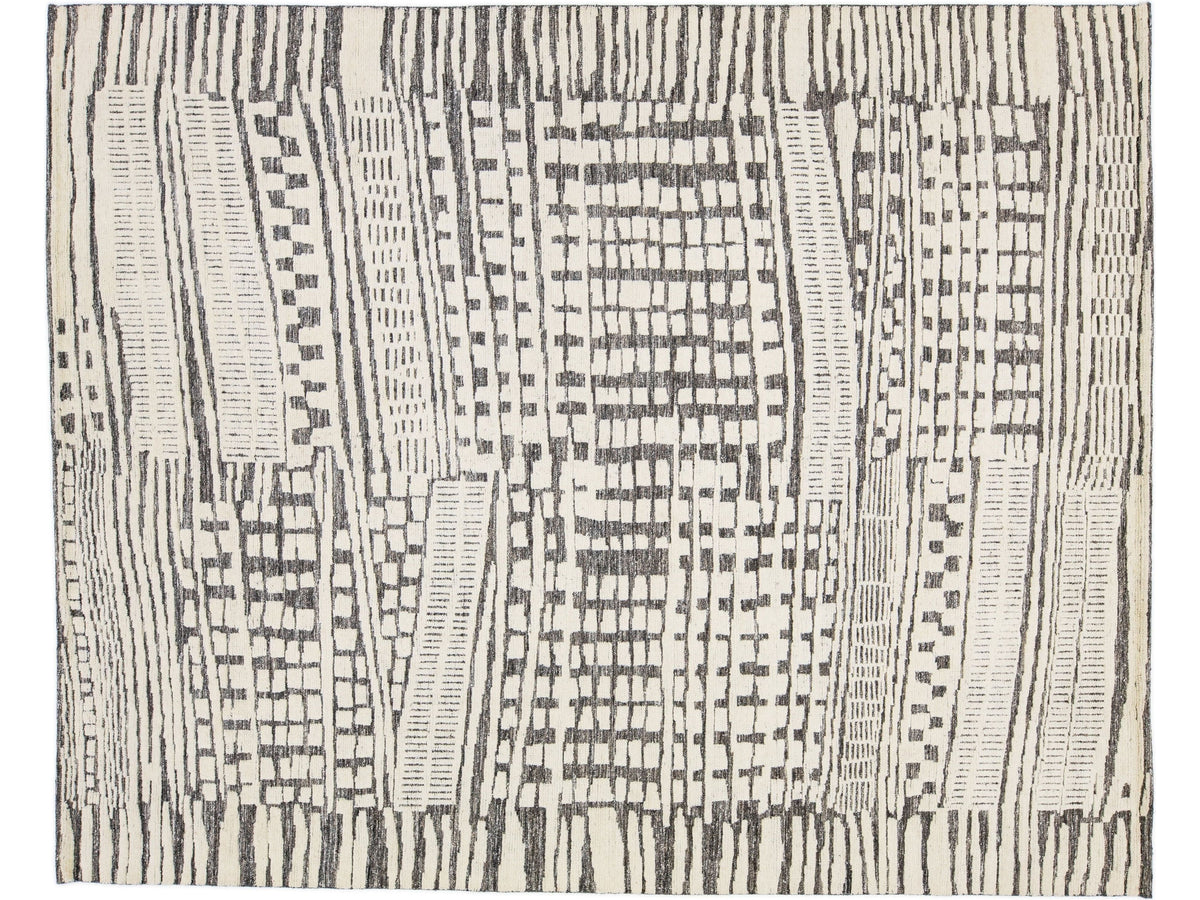 Modern Moroccan Wool Rug 8 X 10