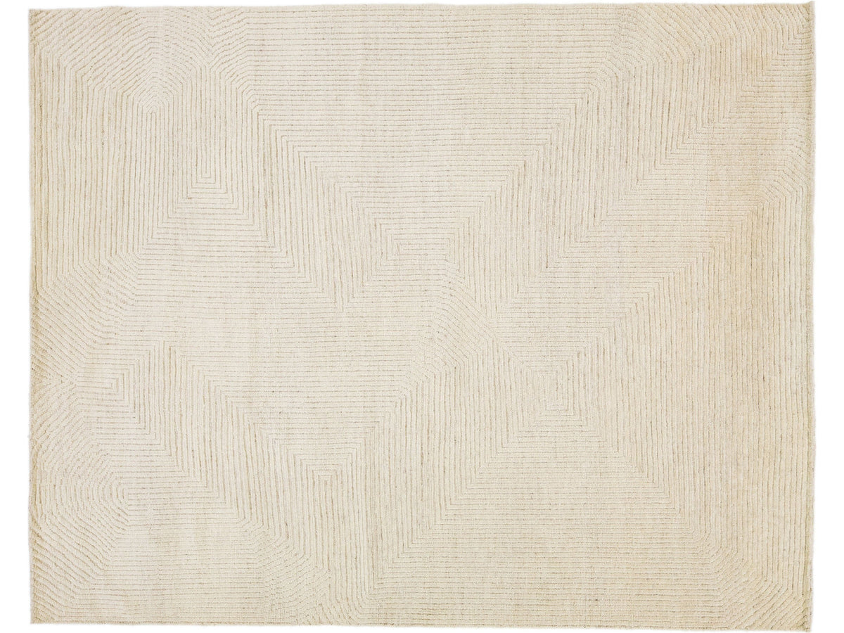 Modern Moroccan Wool Rug 8 X 10