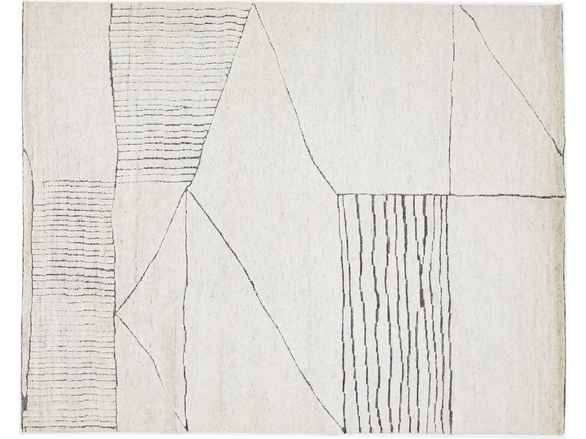 Modern Moroccan Wool Rug 8 X 10