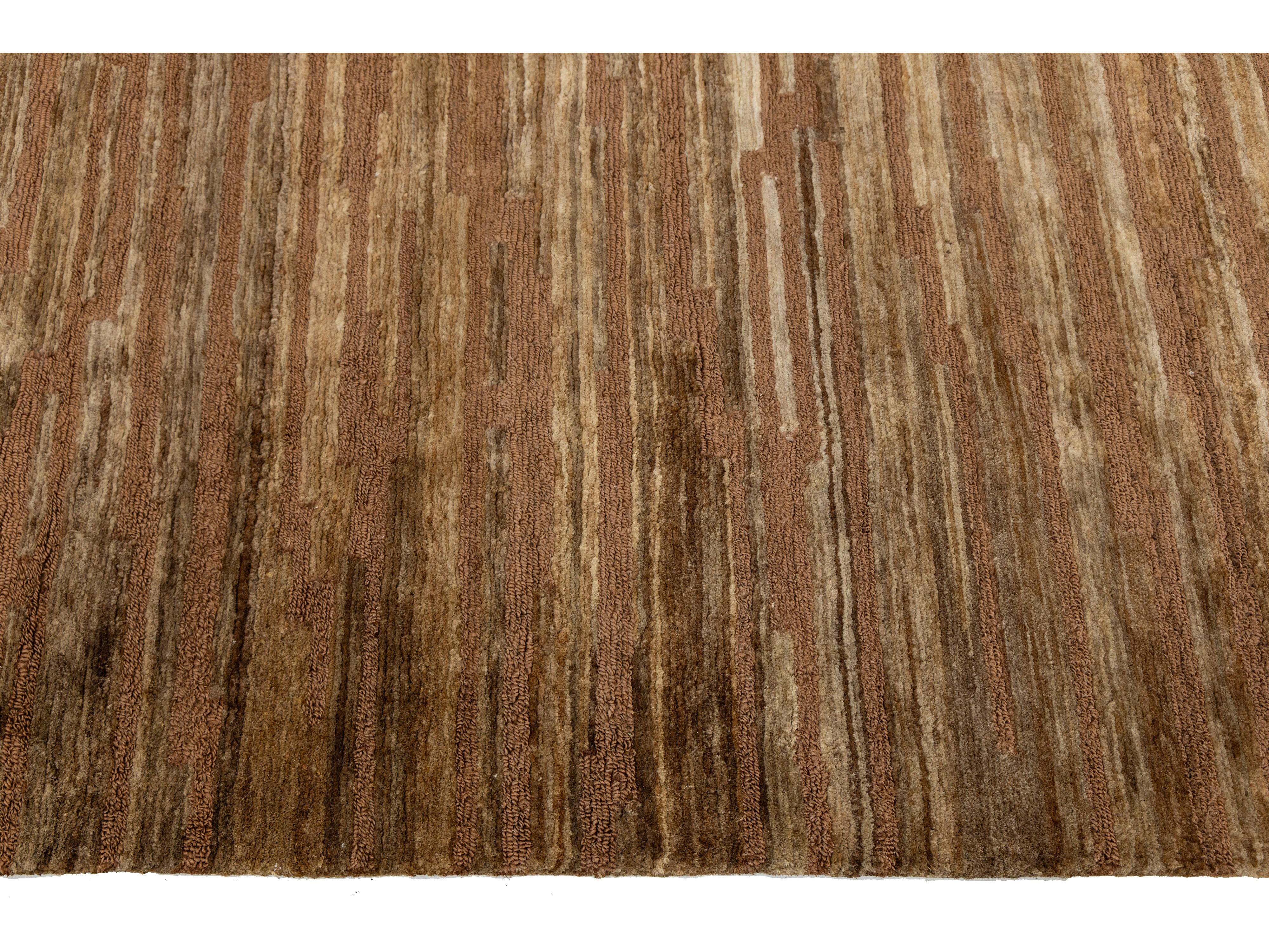 Modern Soumak Wool Rug 10 X 14