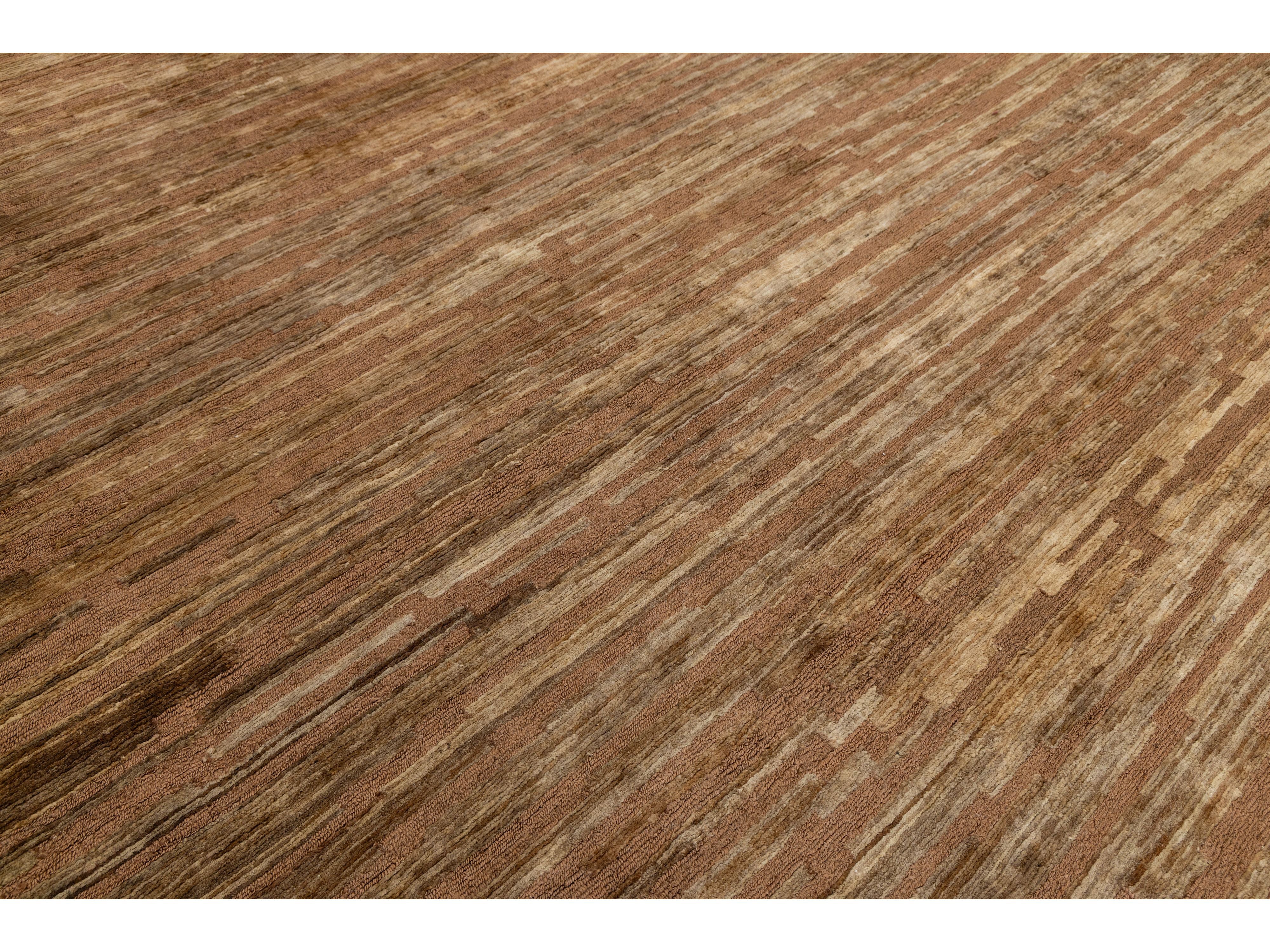 Modern Soumak Wool Rug 10 X 14