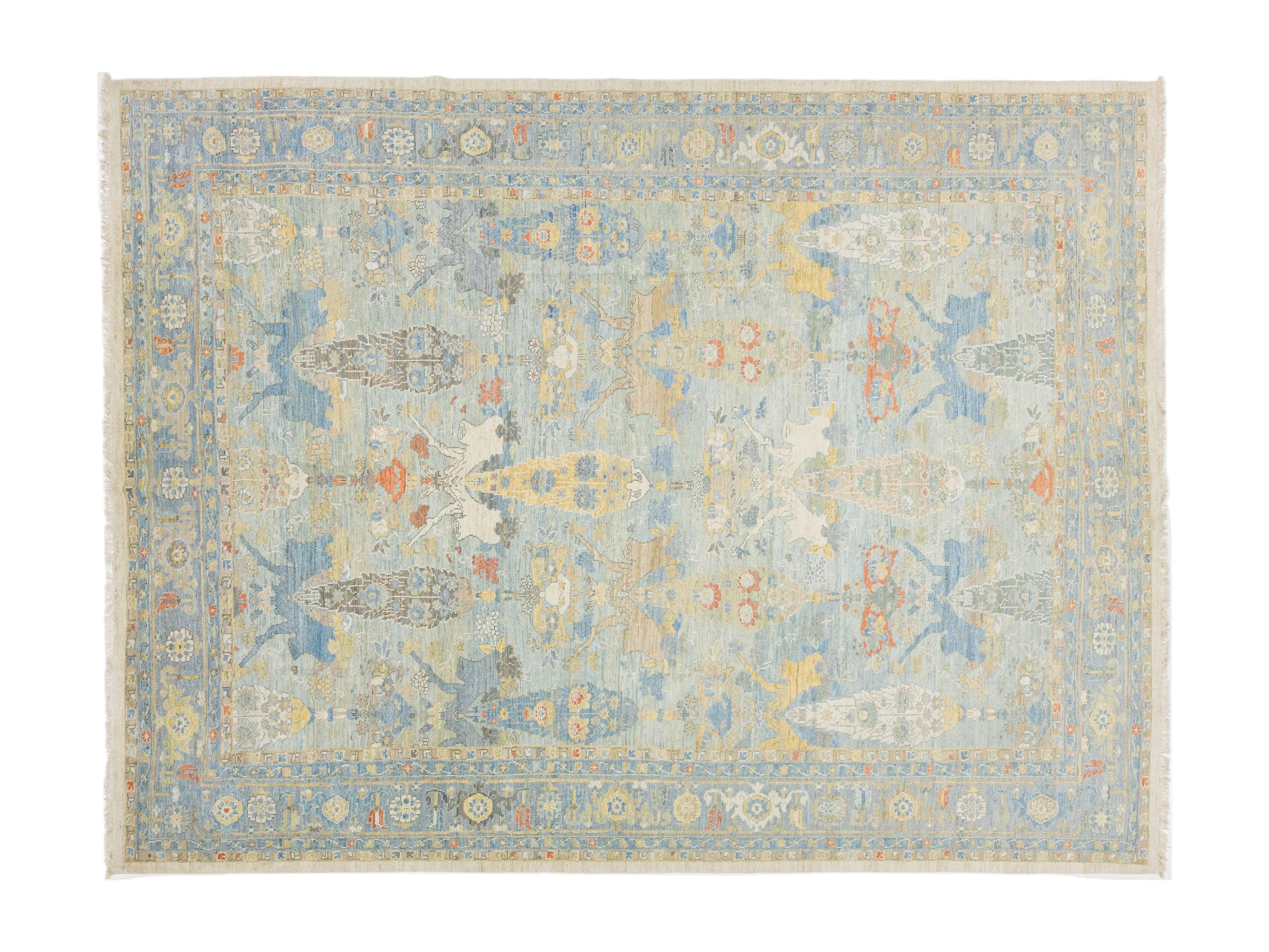 Modern Sultanabad Wool Rug 12 X 16