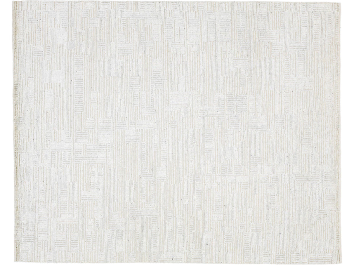 Modern Moroccan Wool Rug 8 X 10