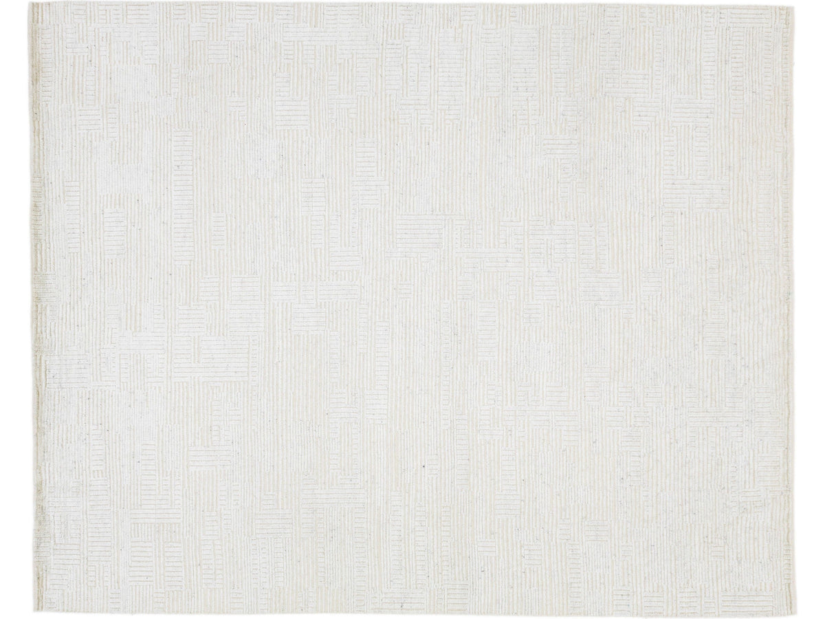 Modern Moroccan Wool Rug 8 X 10