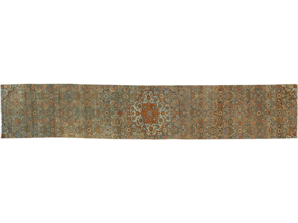 Antique Malayer Wool Runner 3 X 14