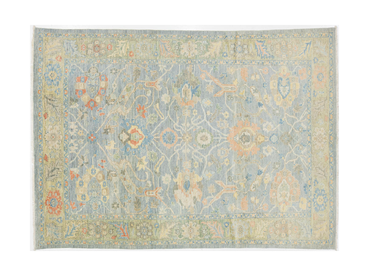 Modern Sultanabad Wool Rug 8 X 11