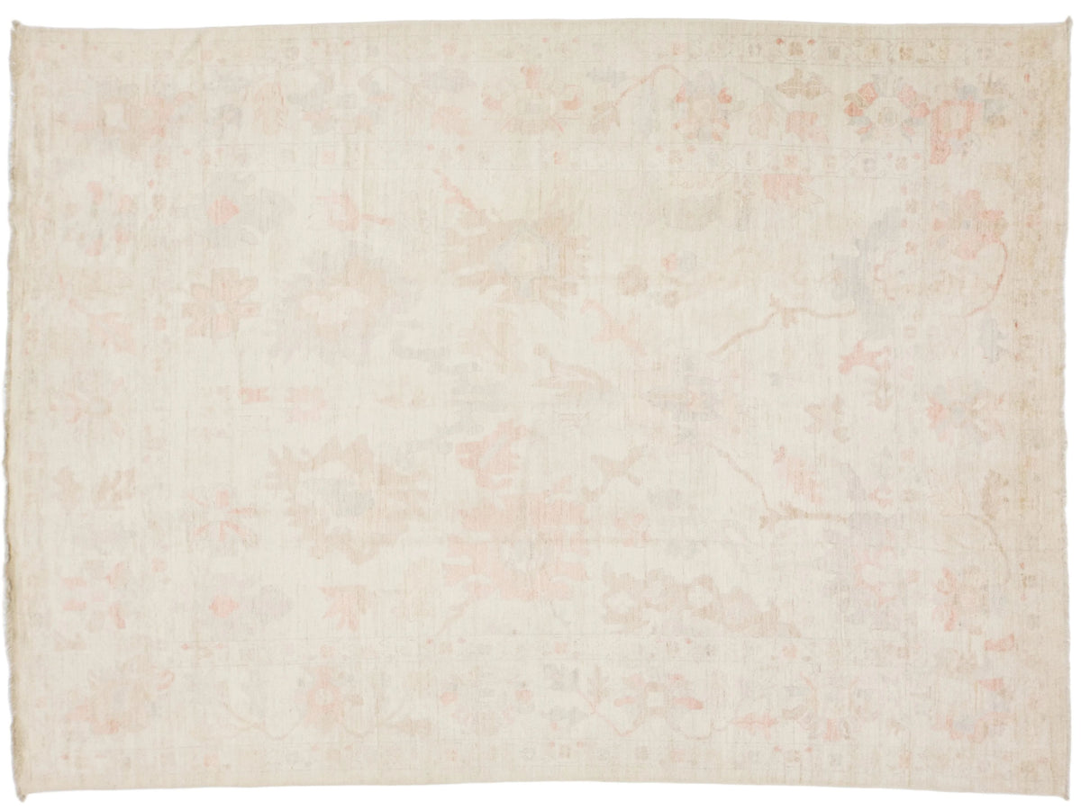 Modern Oushak Wool Rug 10 X 13