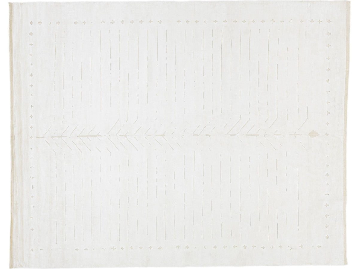 Modern Moroccan Wool Rug 8 X 10