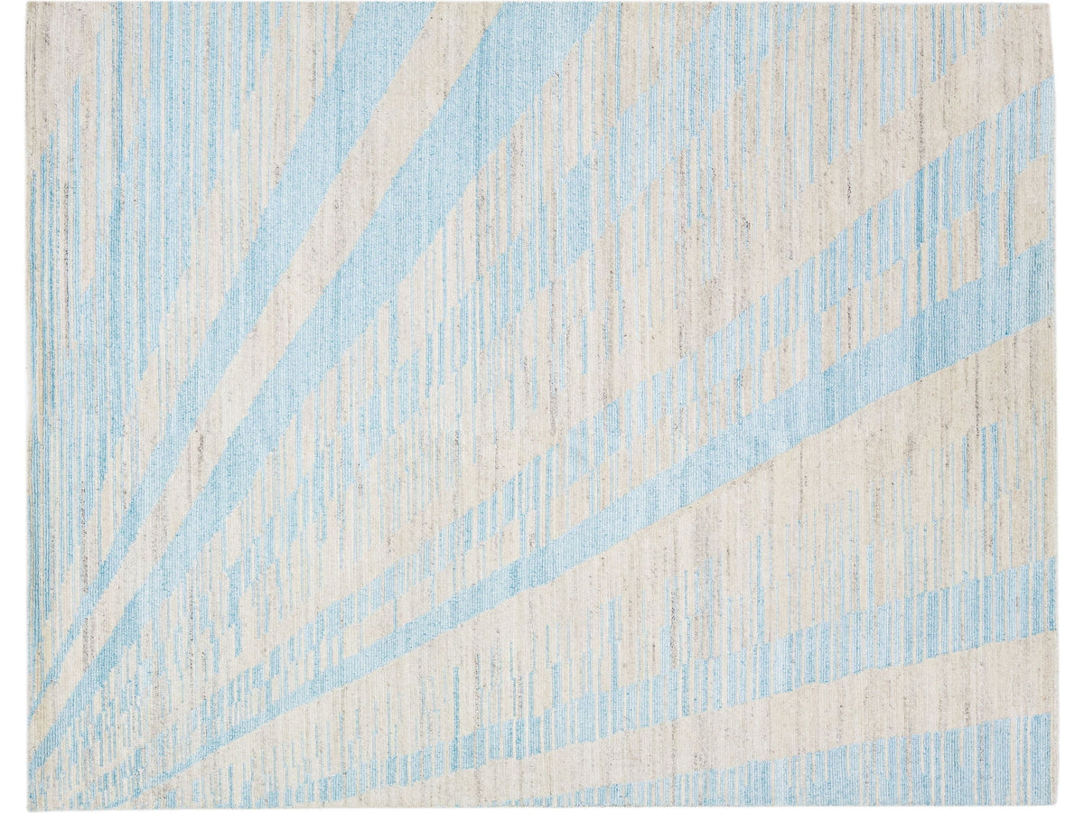 Modern Moroccan Wool Rug 8 X 10