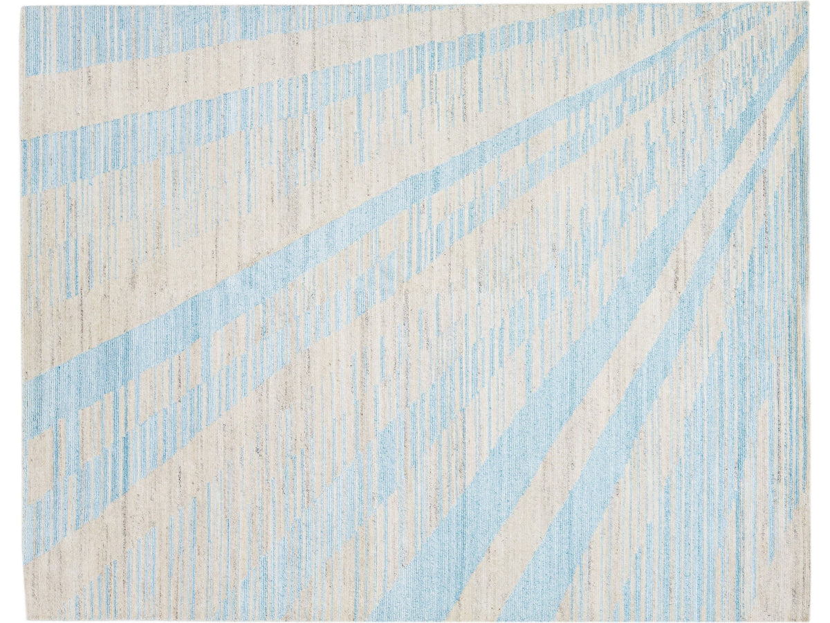 Modern Moroccan Wool Rug 8 X 10