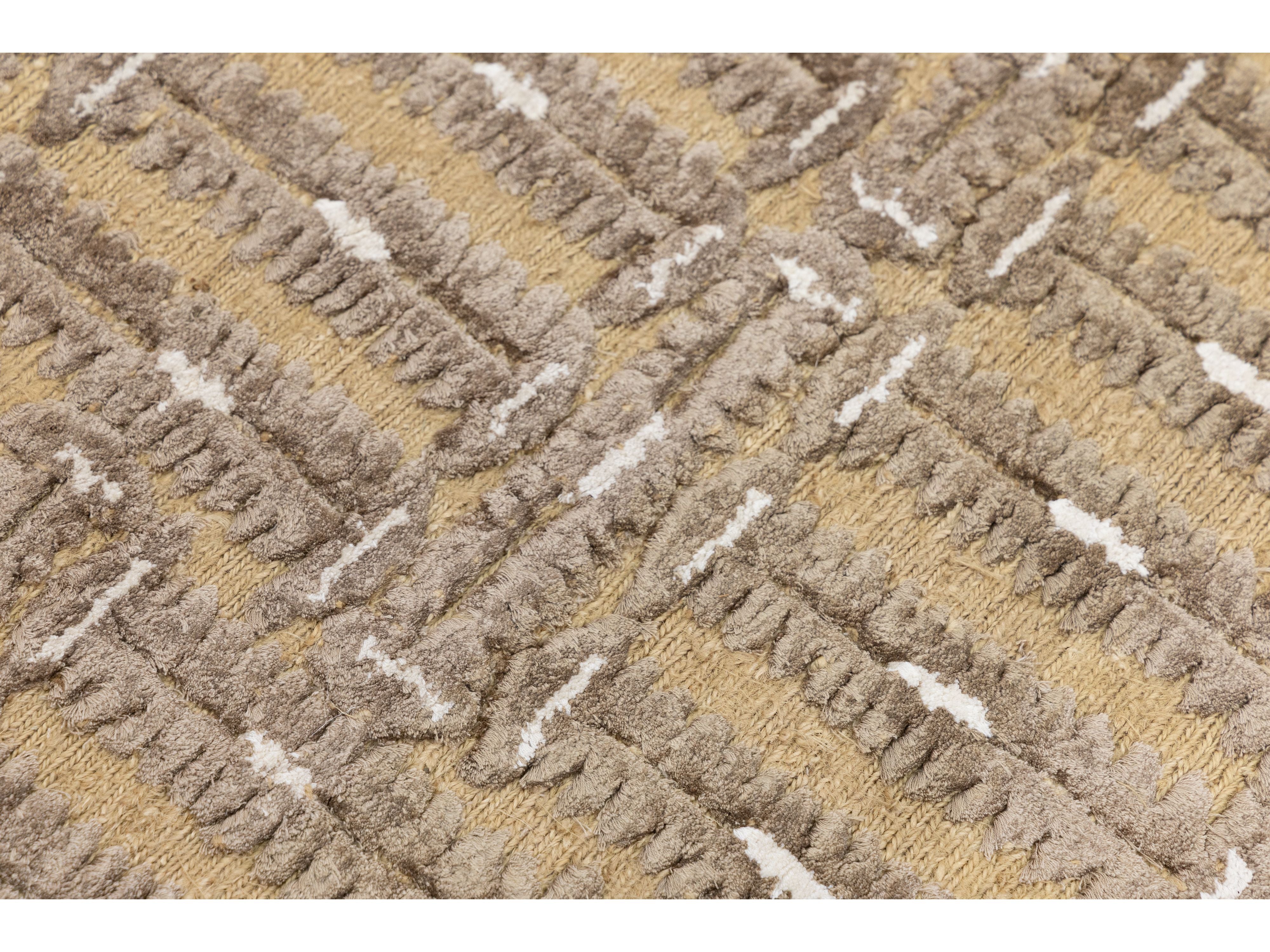 Contemporary Soumak Wool Rug 9 X 12