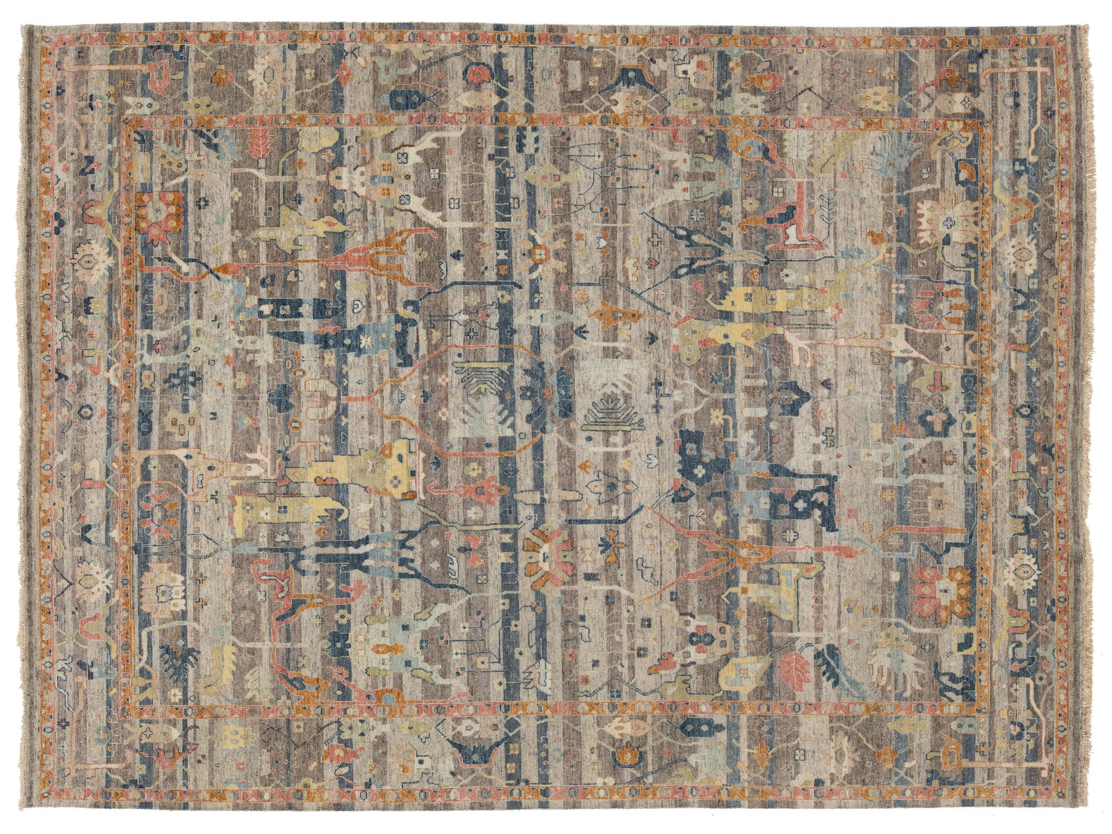 Modern Bidjar Wool Rug 9 X 12
