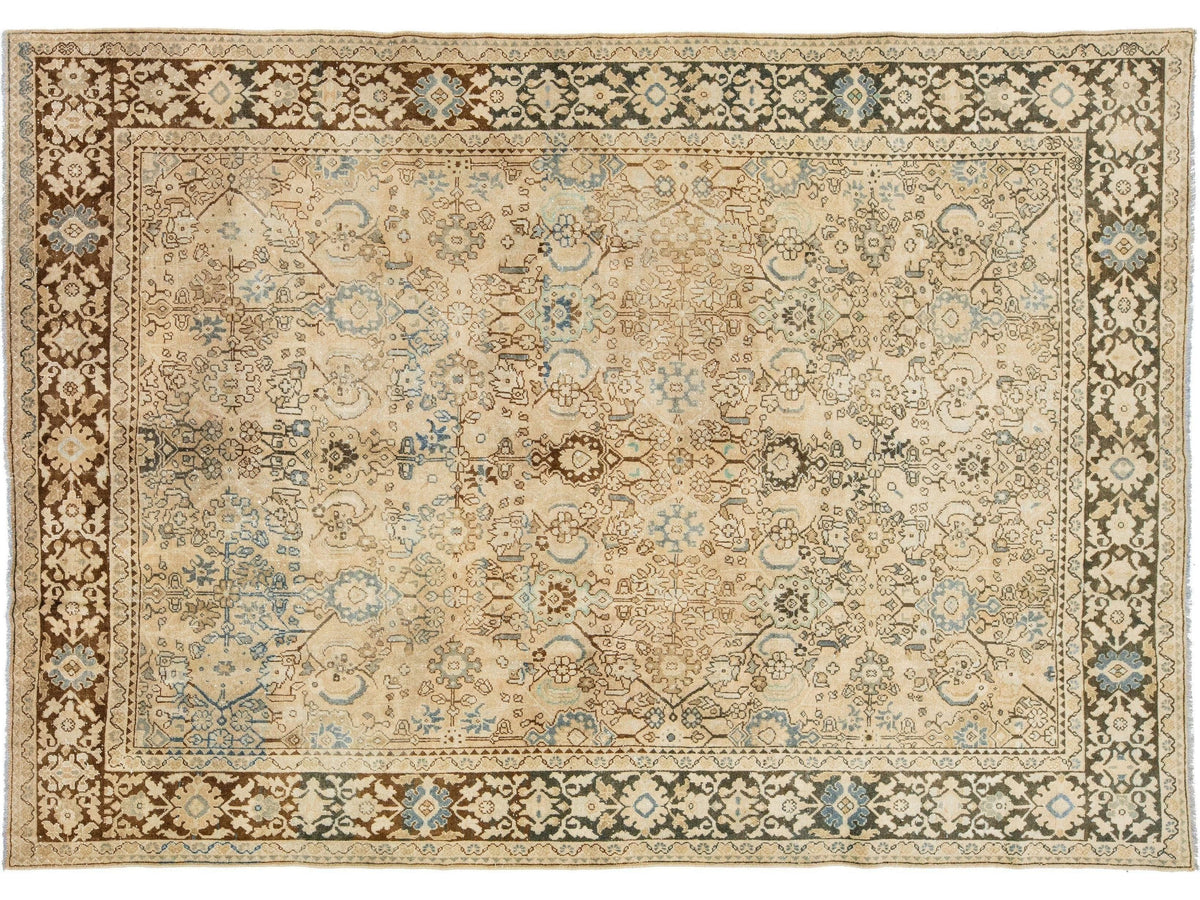Antique Mahal Wool Rug 8 X 11